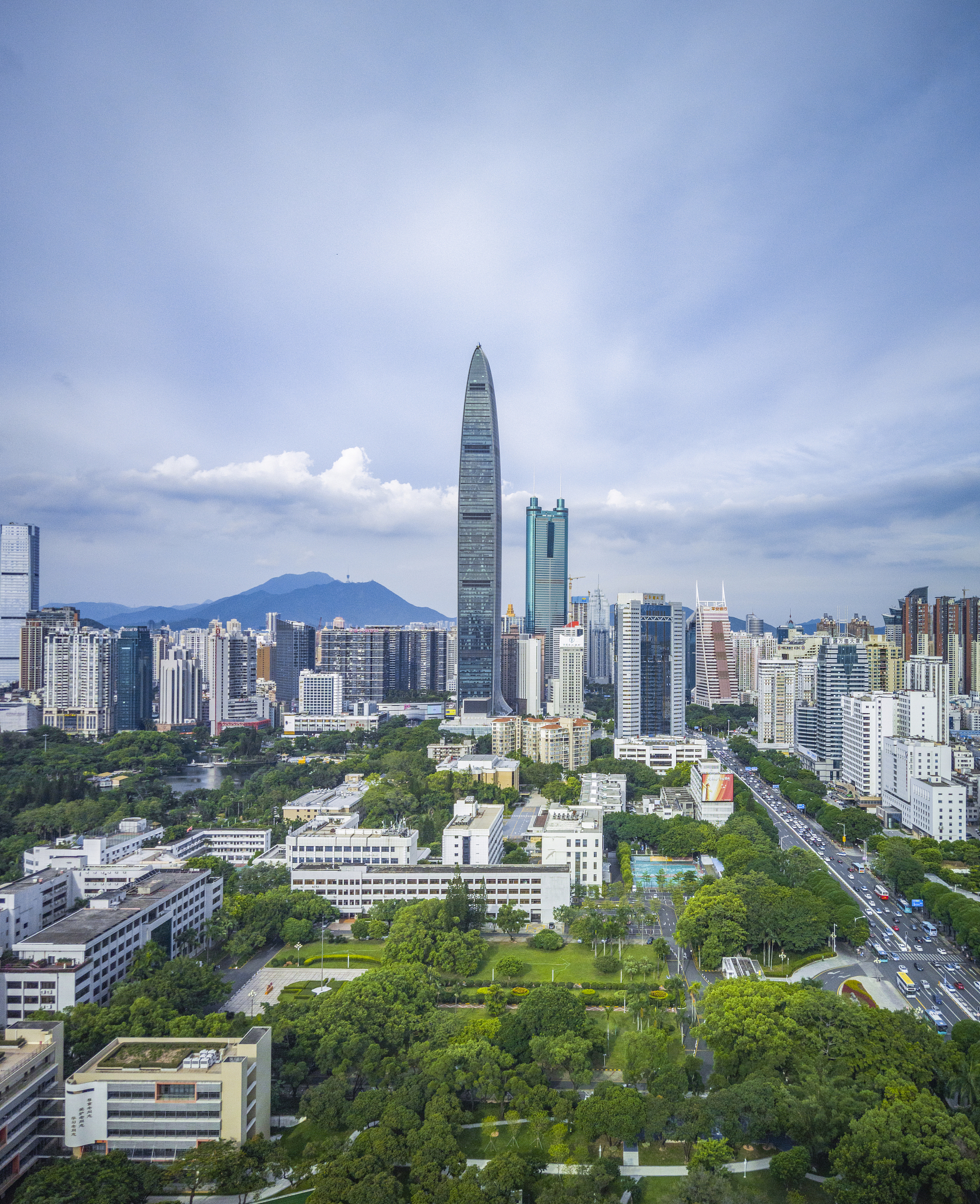 深圳城市风光全景照片