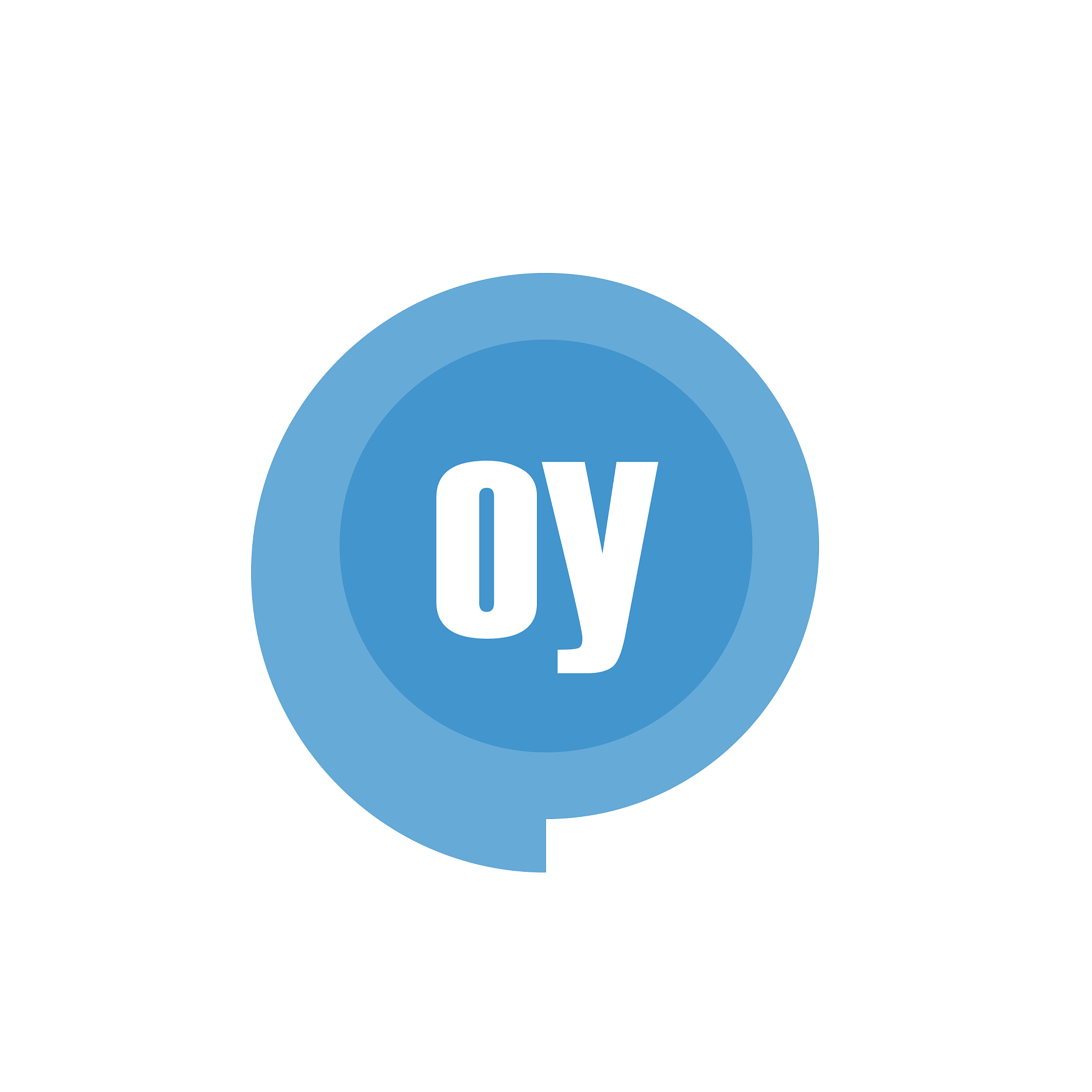 initial letter logo oy template design