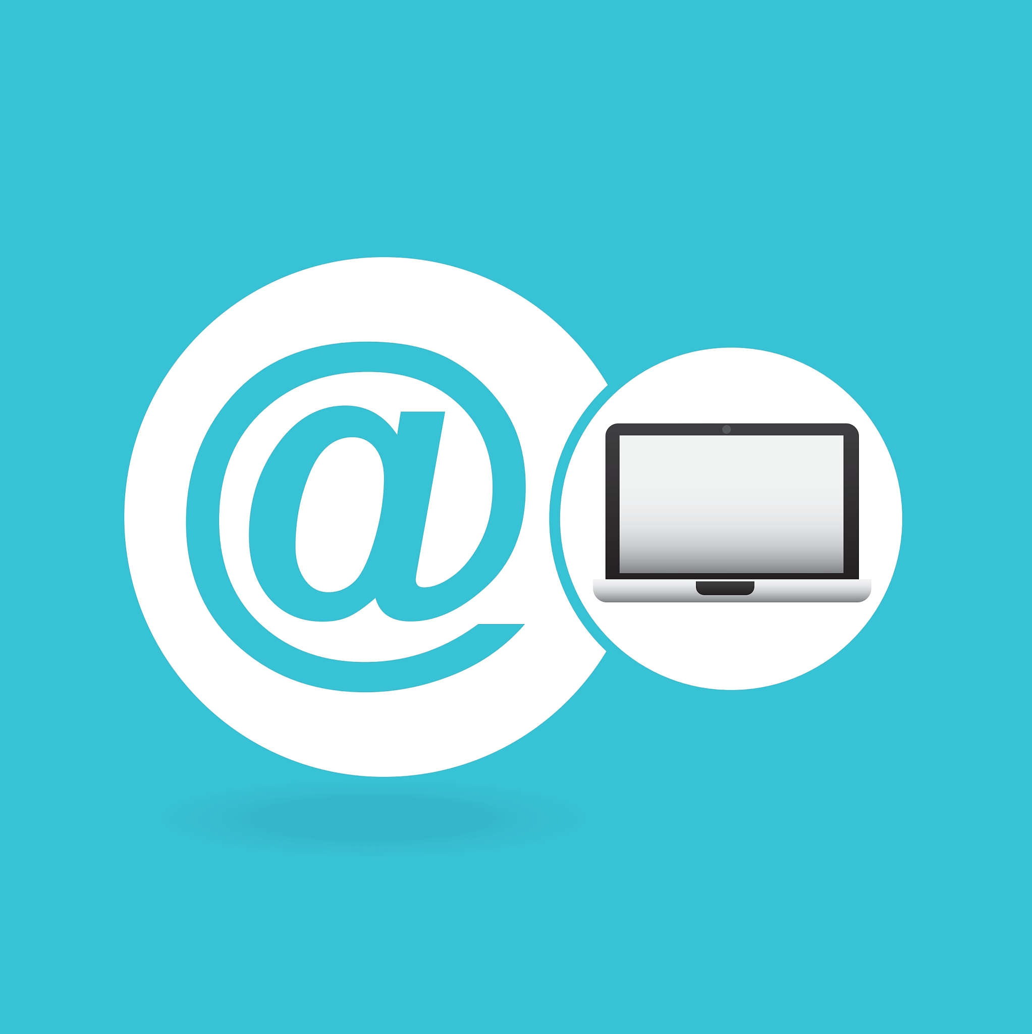 laptop mail network icon