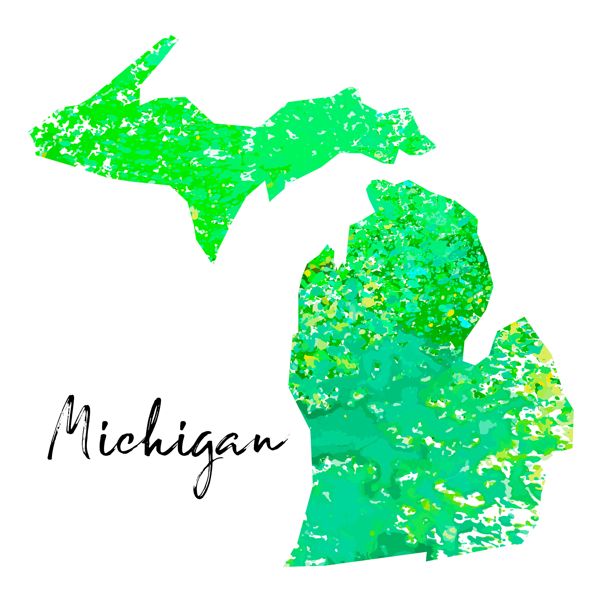 watercolor michigan