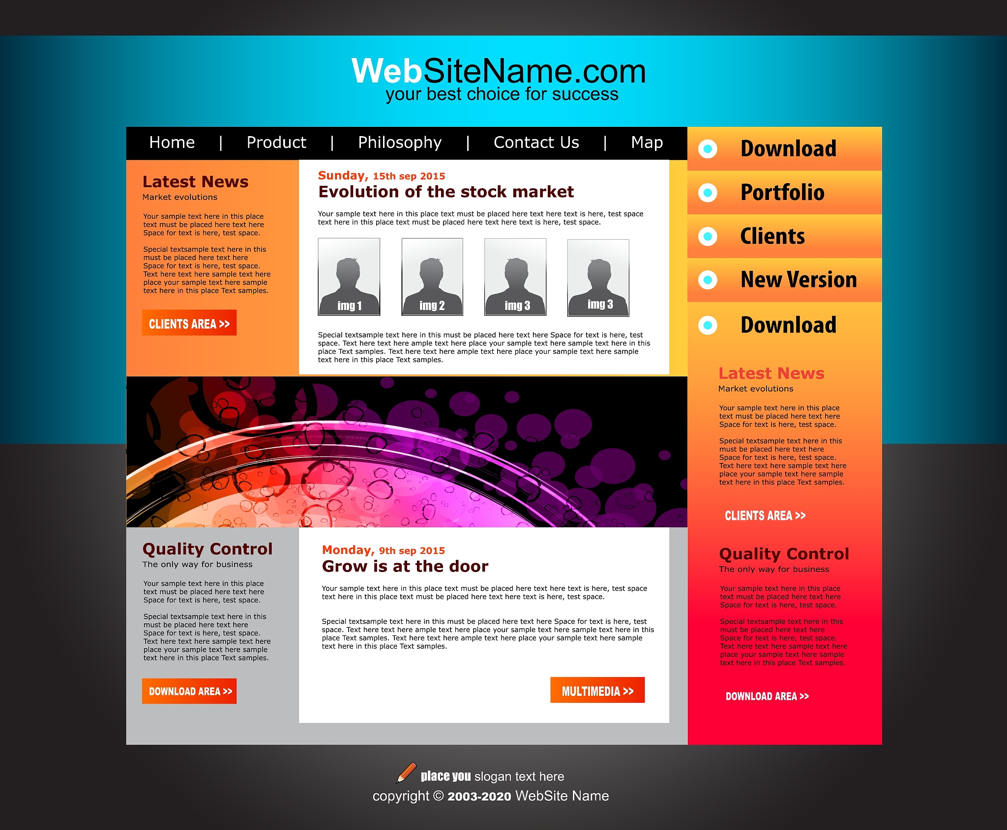 website template