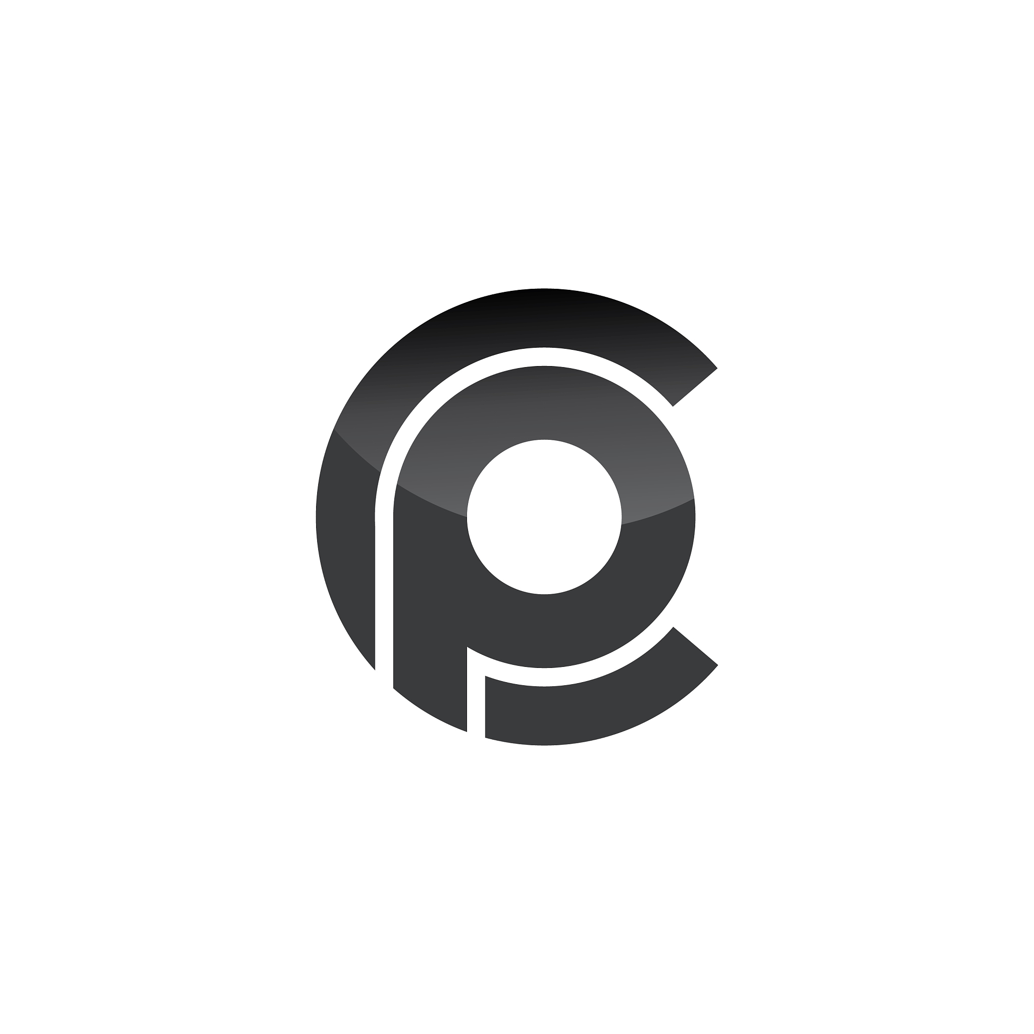 cp or pc letter template logos design