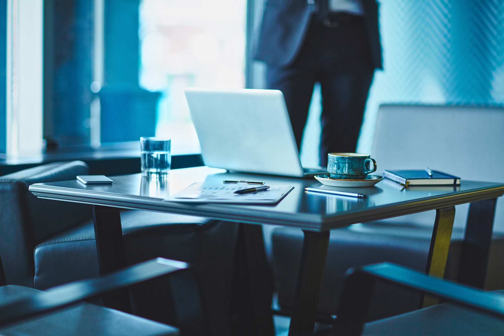 workplace of office worker