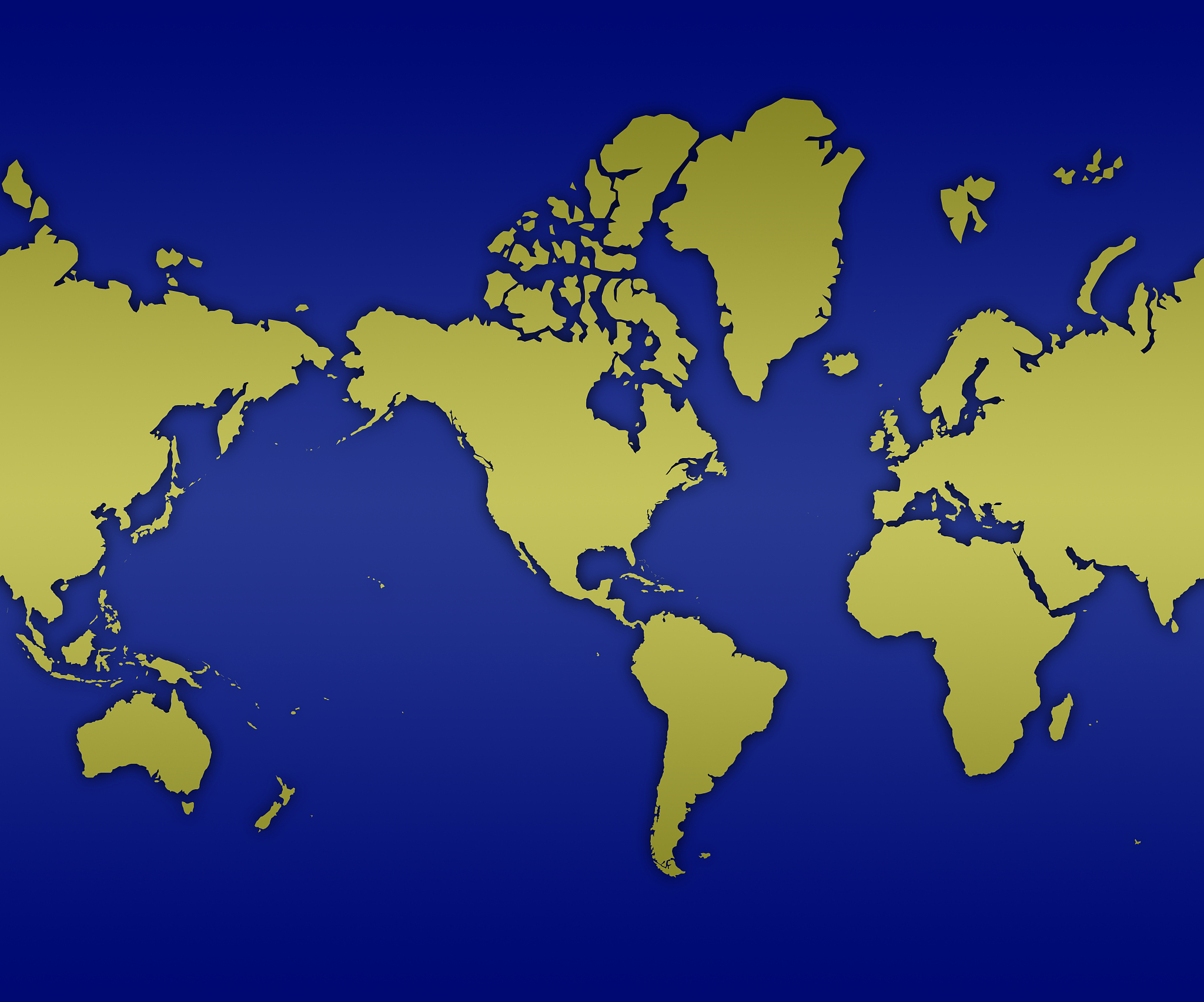 world map, (digitally generated)