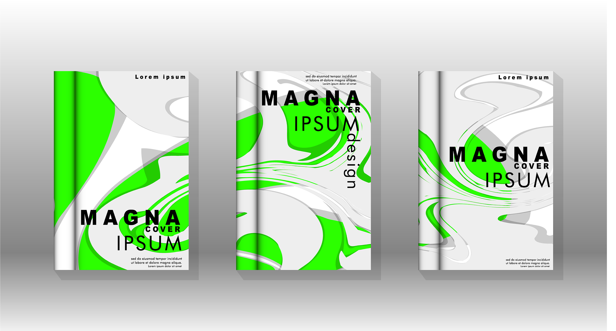 abstract cover with liquid elements book design