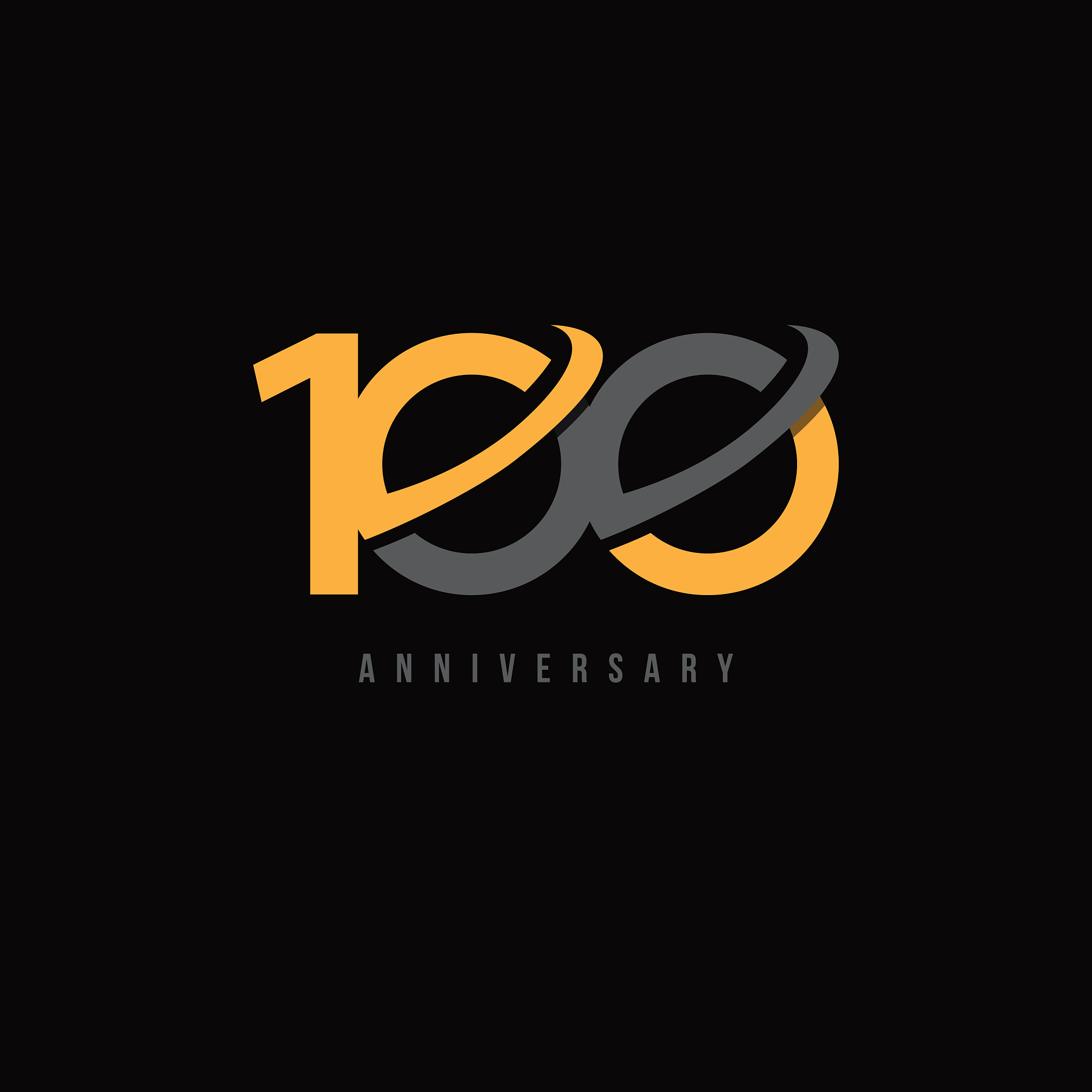 100 year anniversary template design