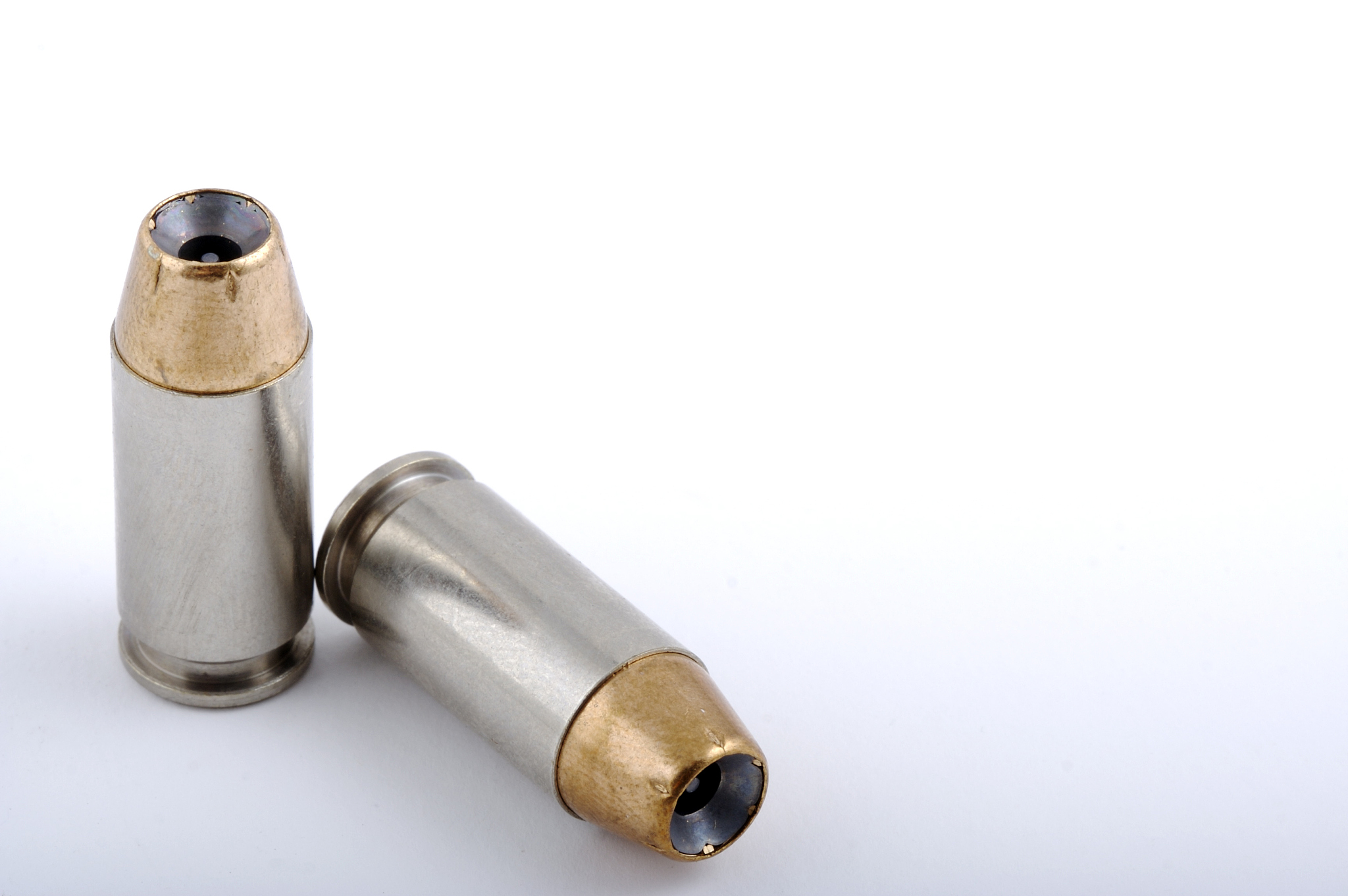 hollow points on white