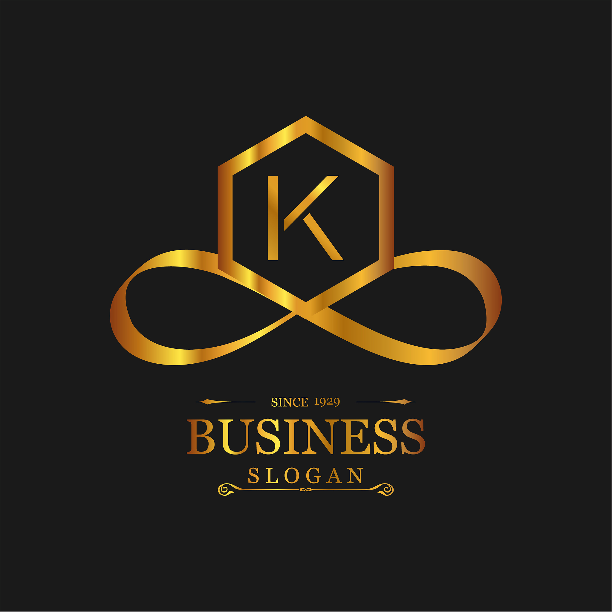 alphabetical logo design and typography