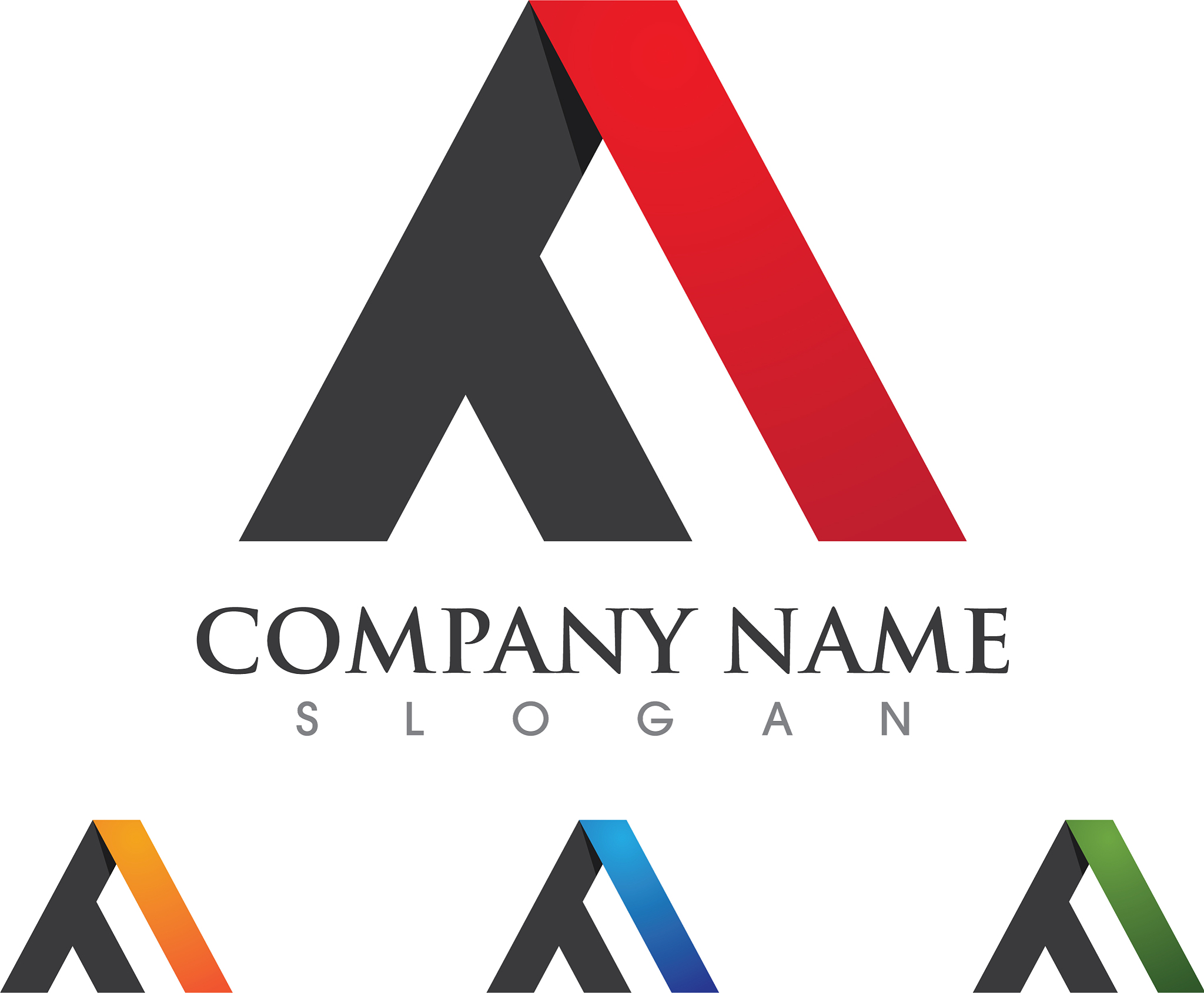 a letter logo business template icon
