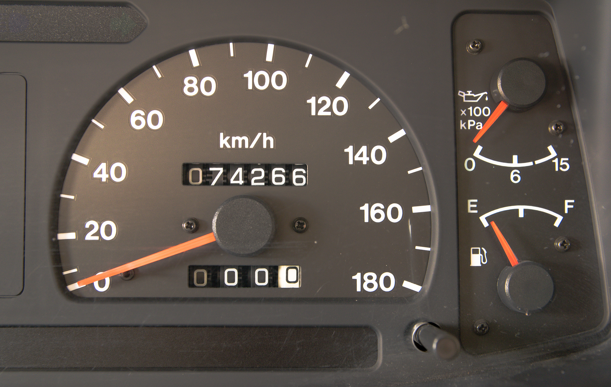 closeup car dashboard