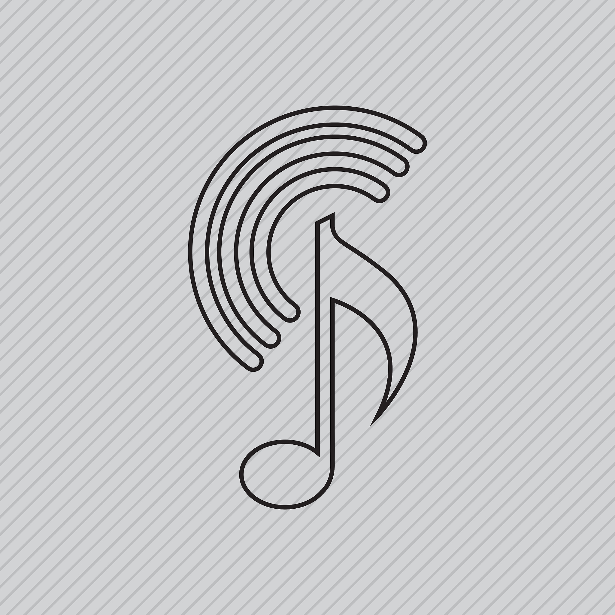 musical sound icon design