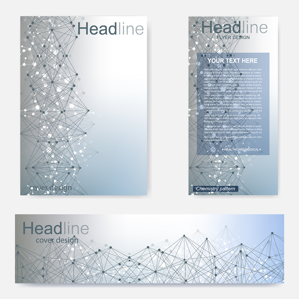 set flyer brochure size a4 templatebanner
