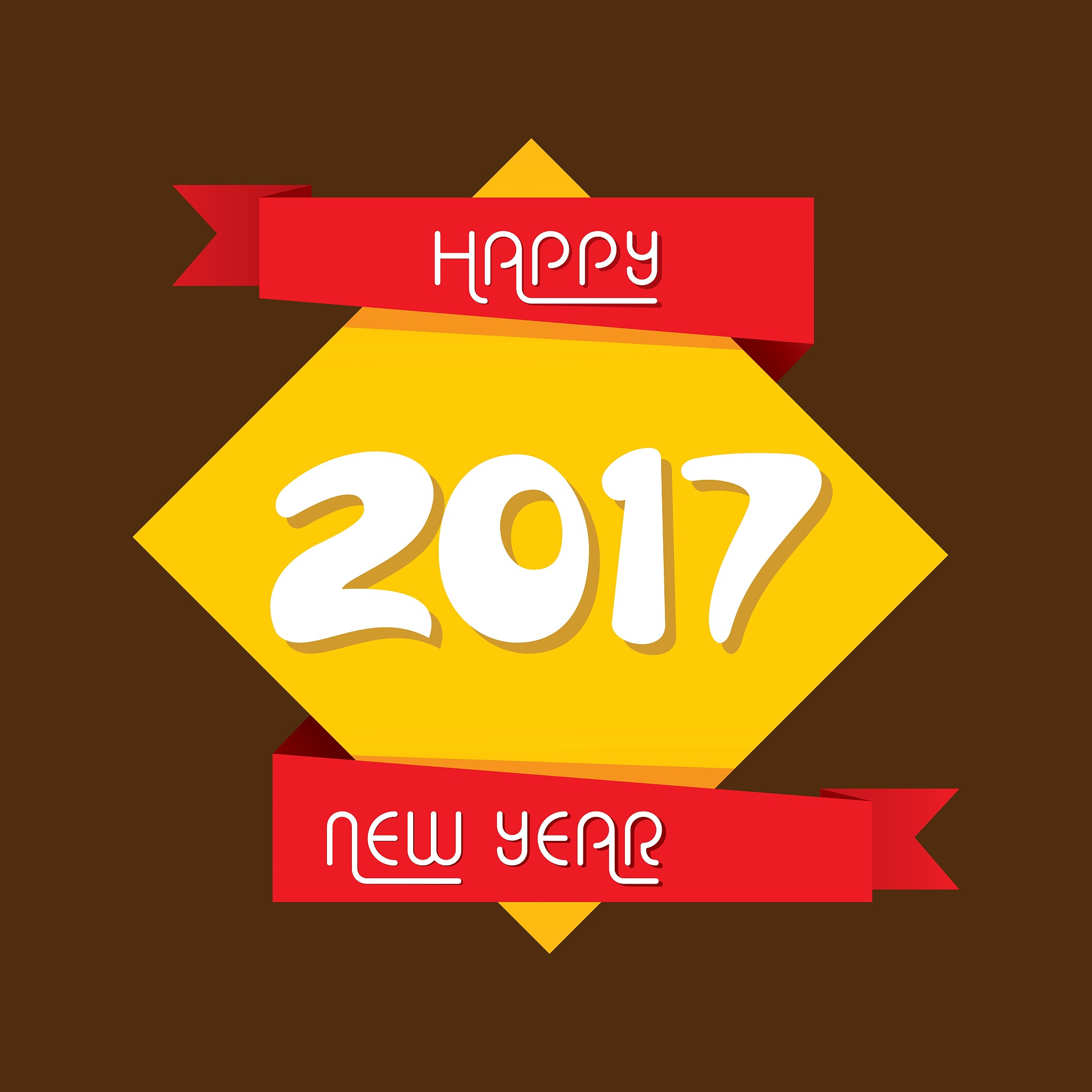 creative new year greeting for 2017