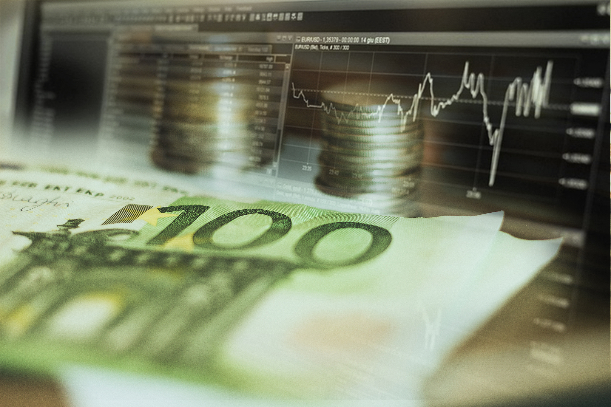 finance background with money and with stock chart. finance conc
