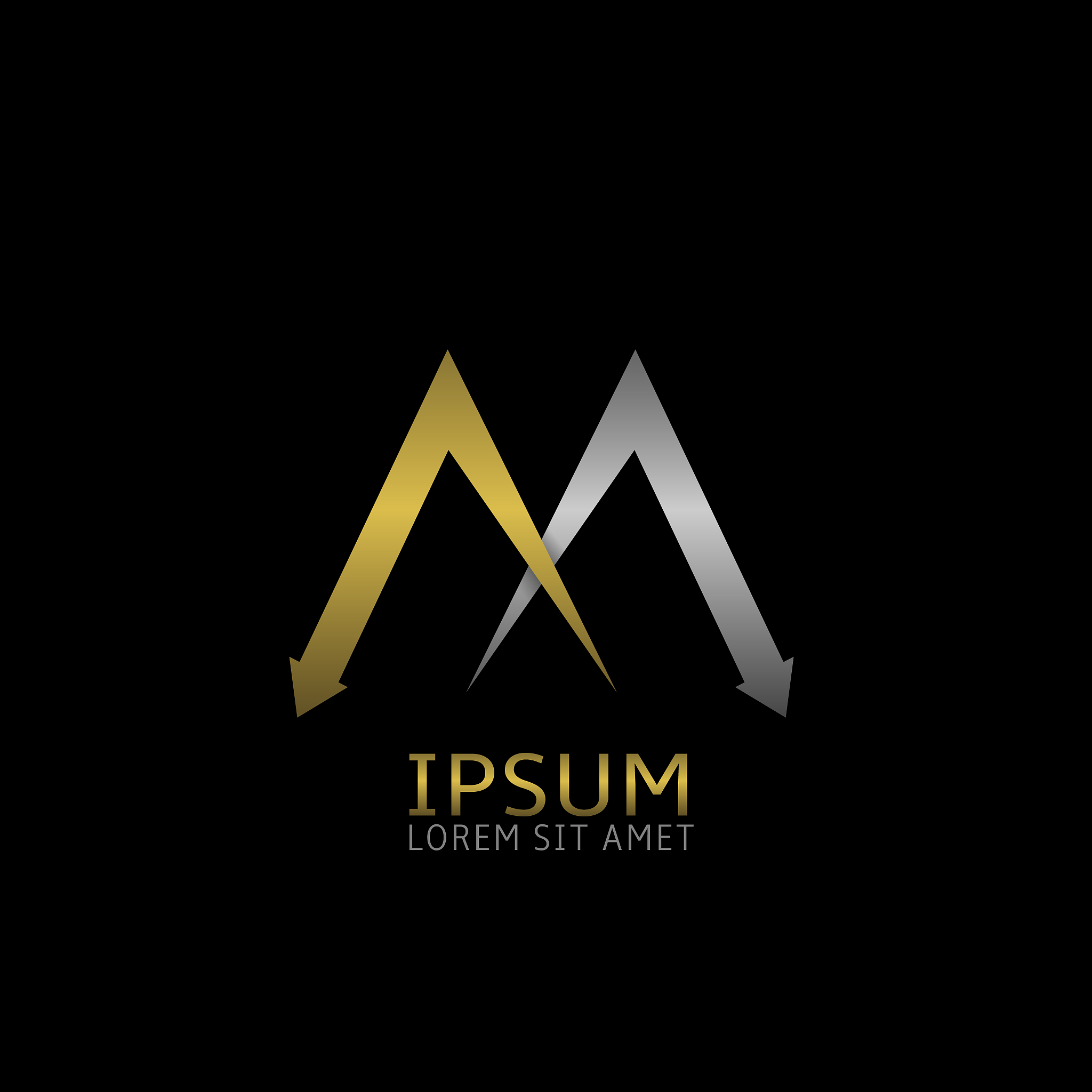 two m letters logo