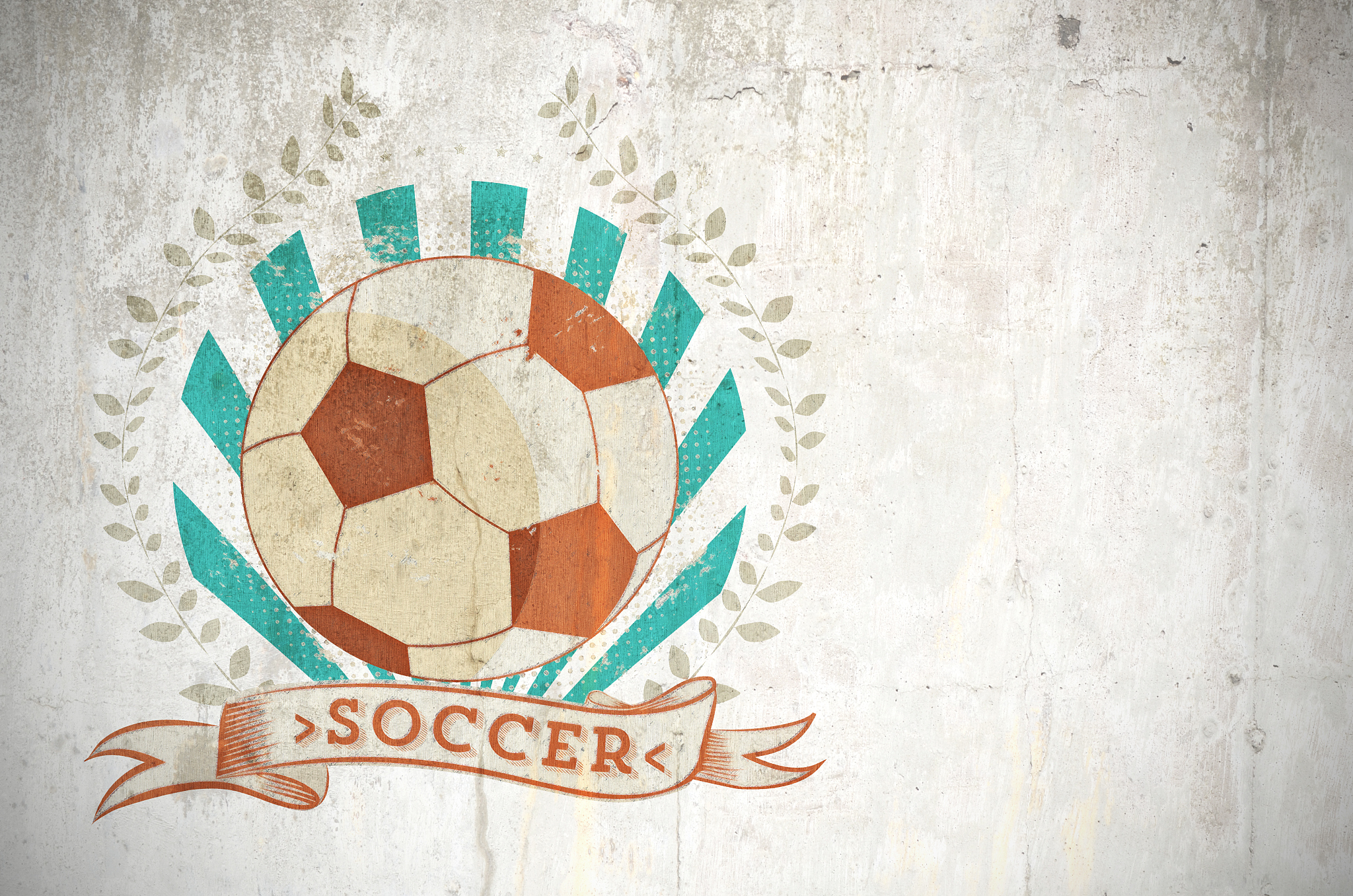 soccer symbol graffiti