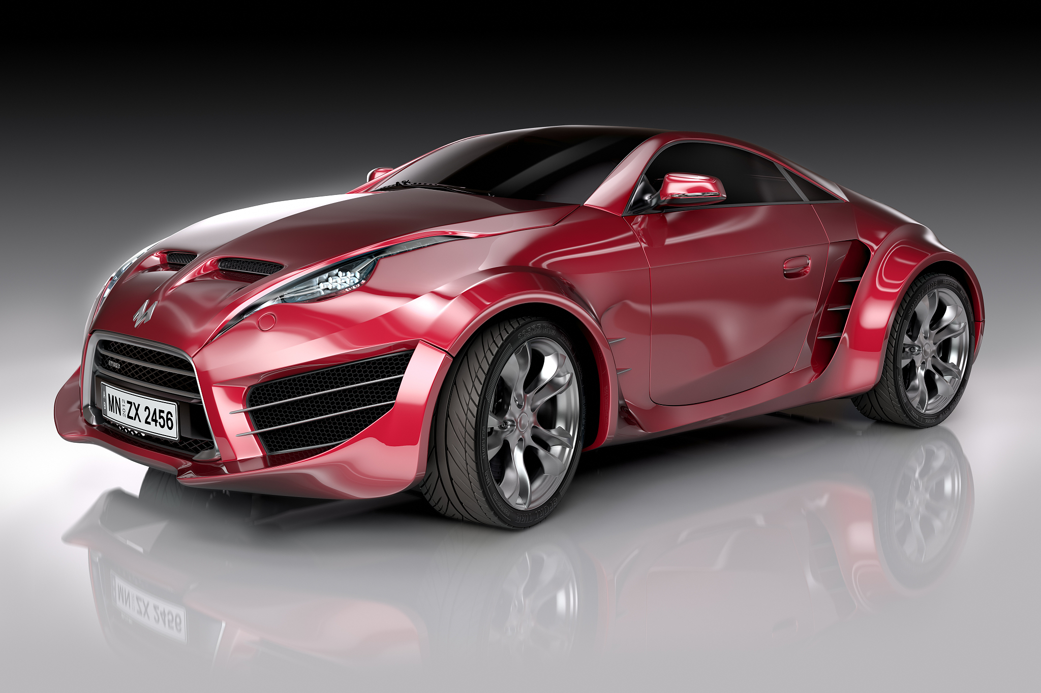 hybrid sports car.
