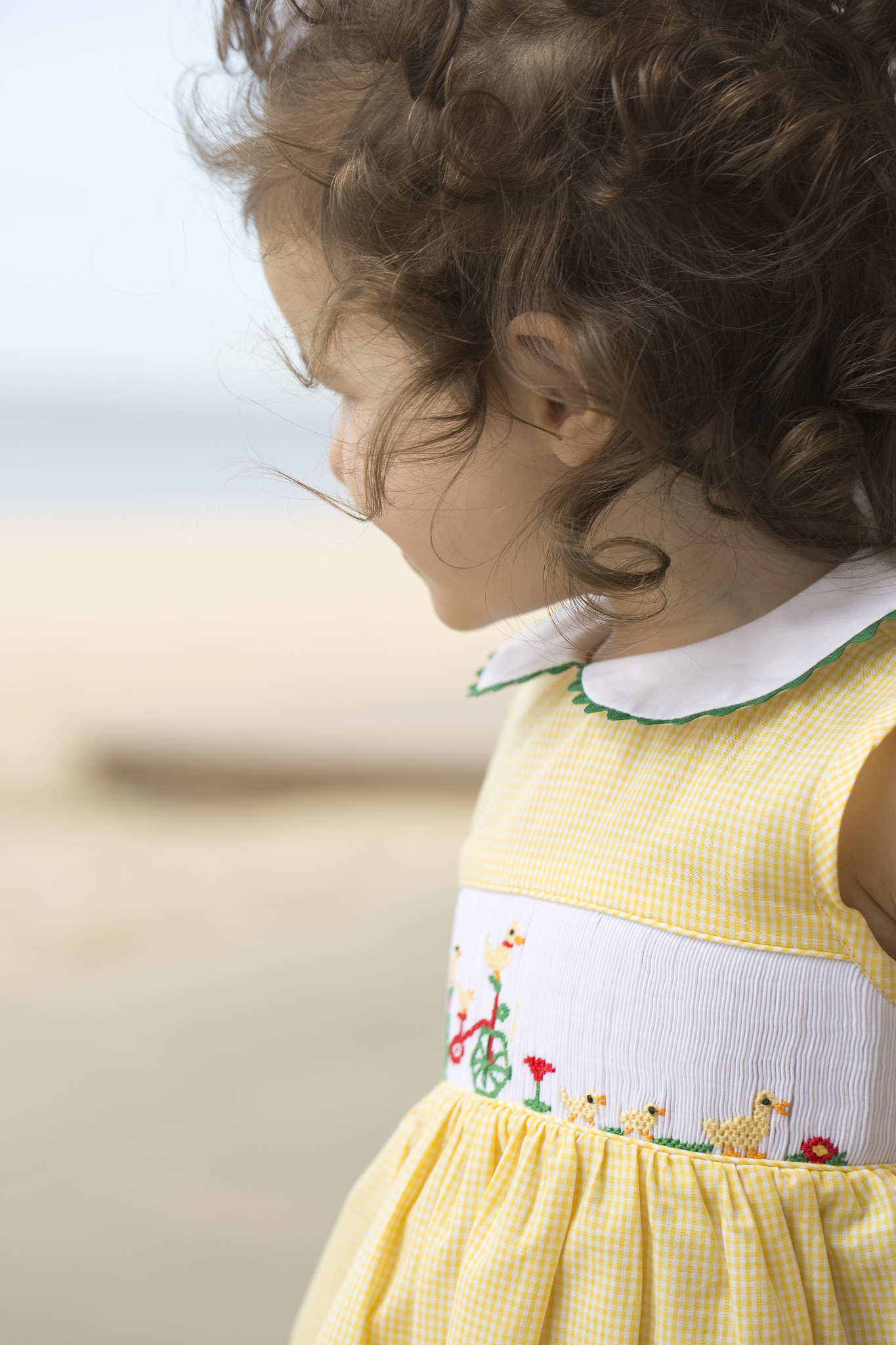 little girl on the beach