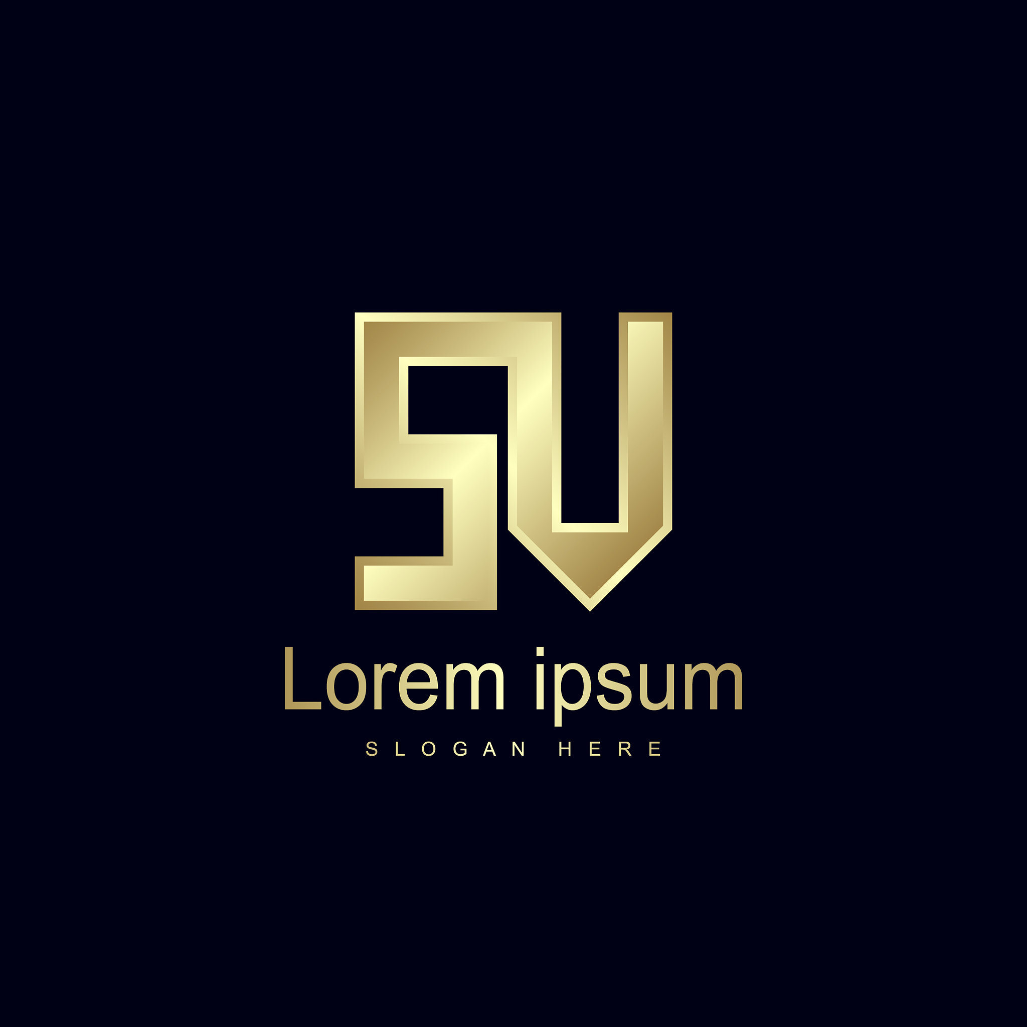 initial letter sv logo template design