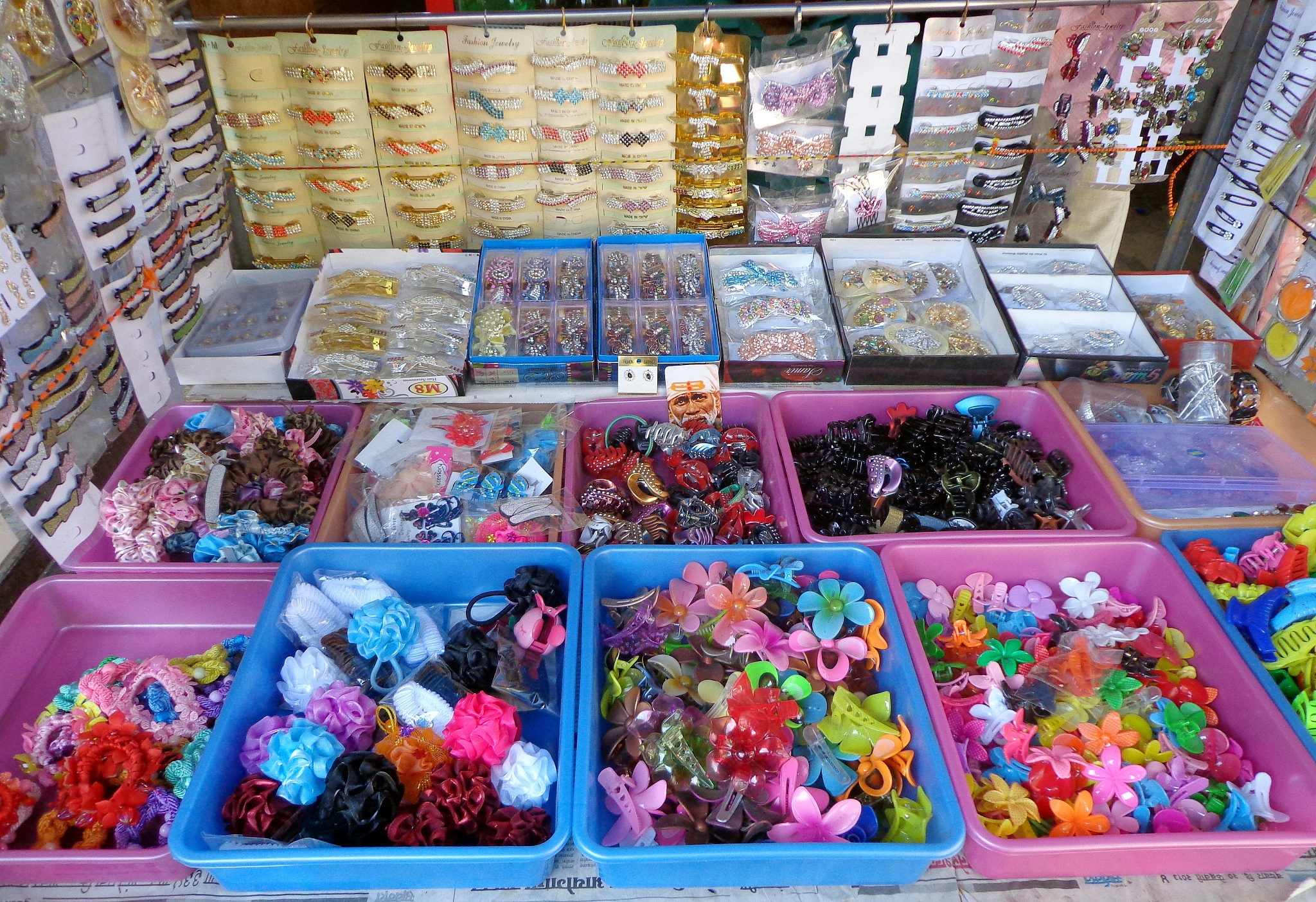 colorful hair accessories