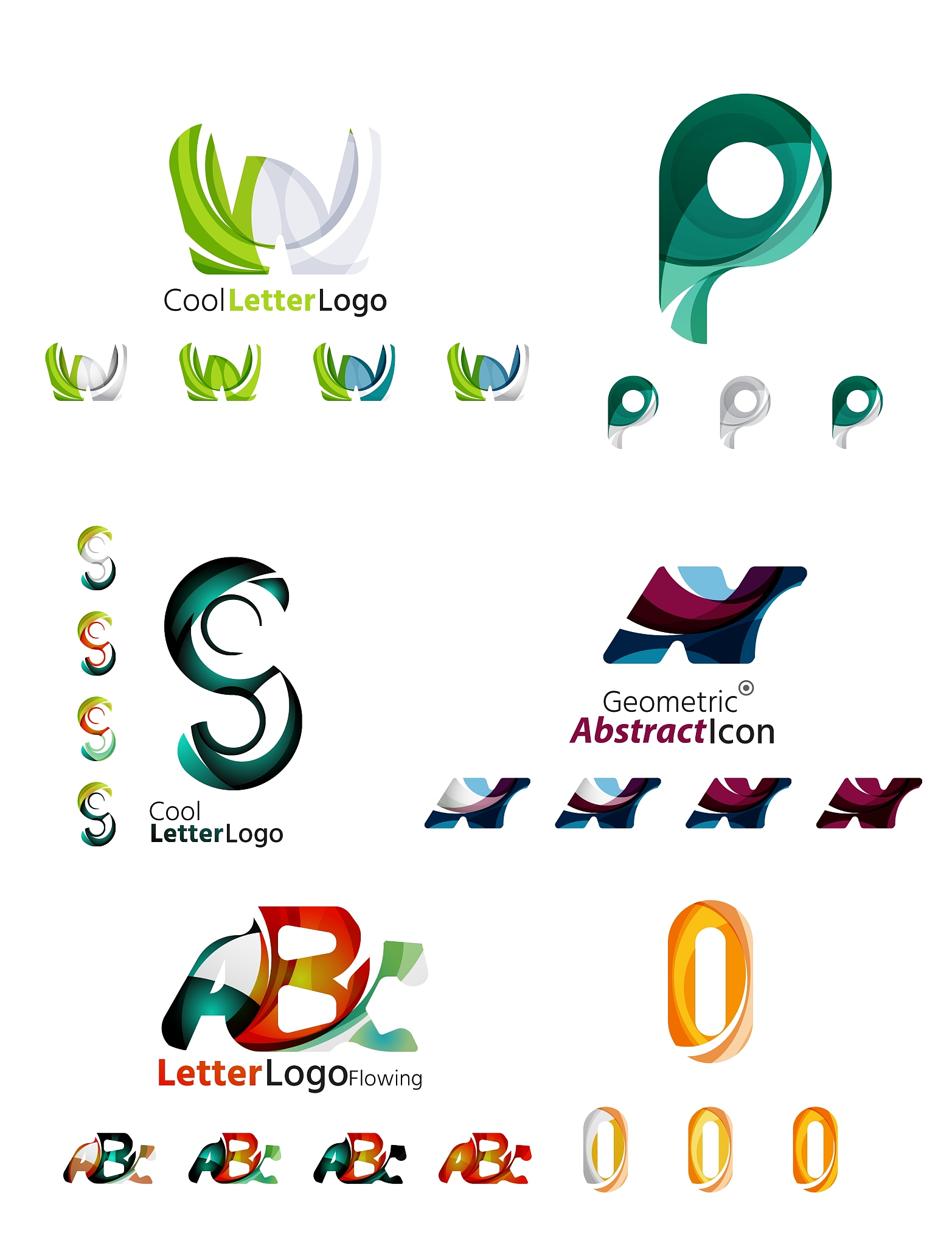 letter business emblem collection