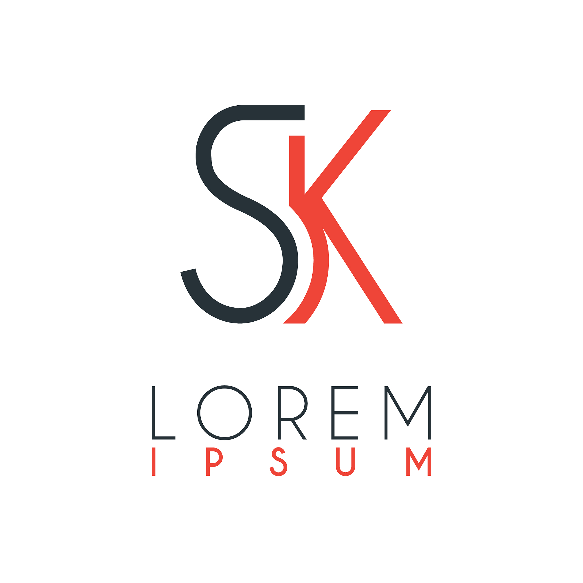 the logo between letter s and letter k or sk