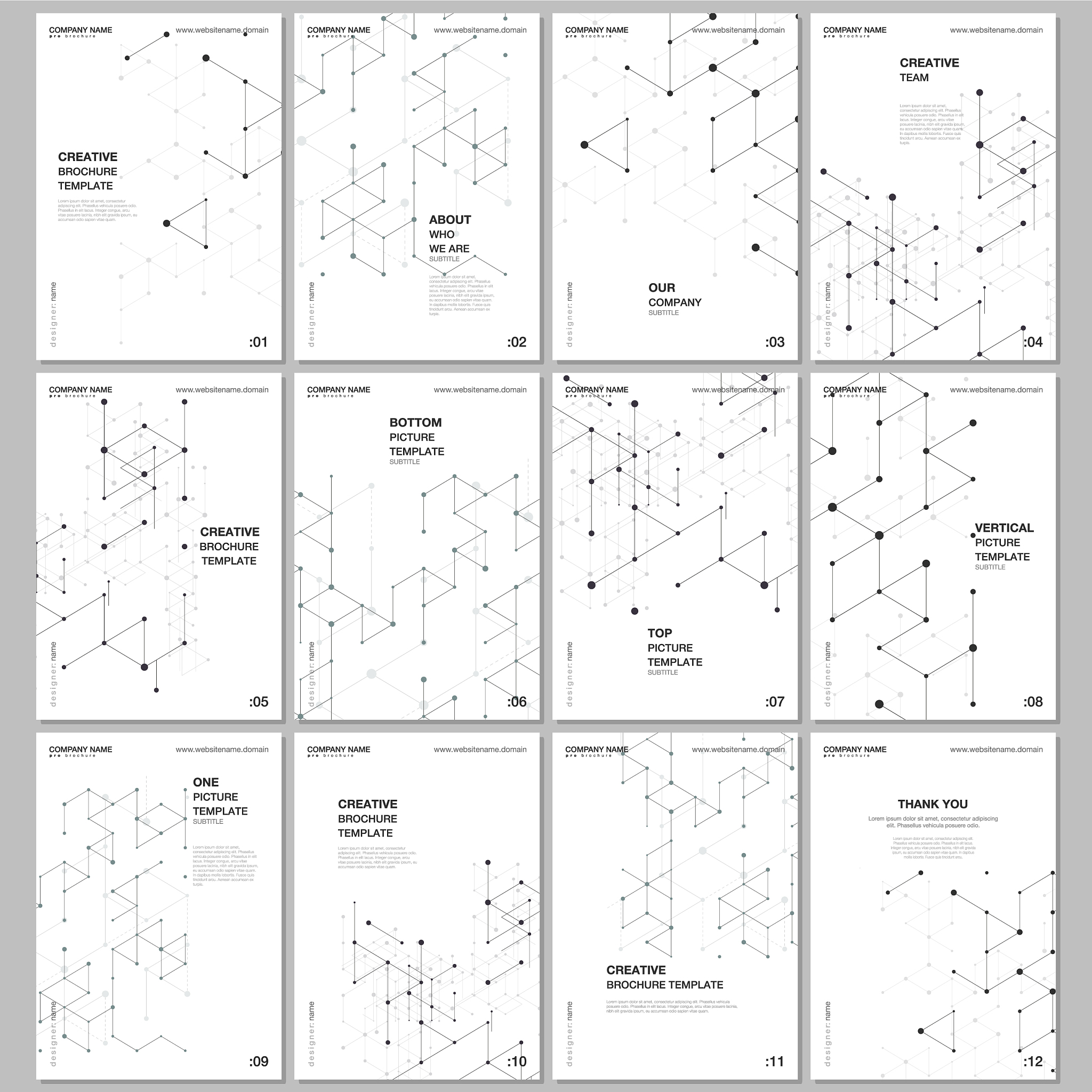 a4 brochure layout covers design templates for