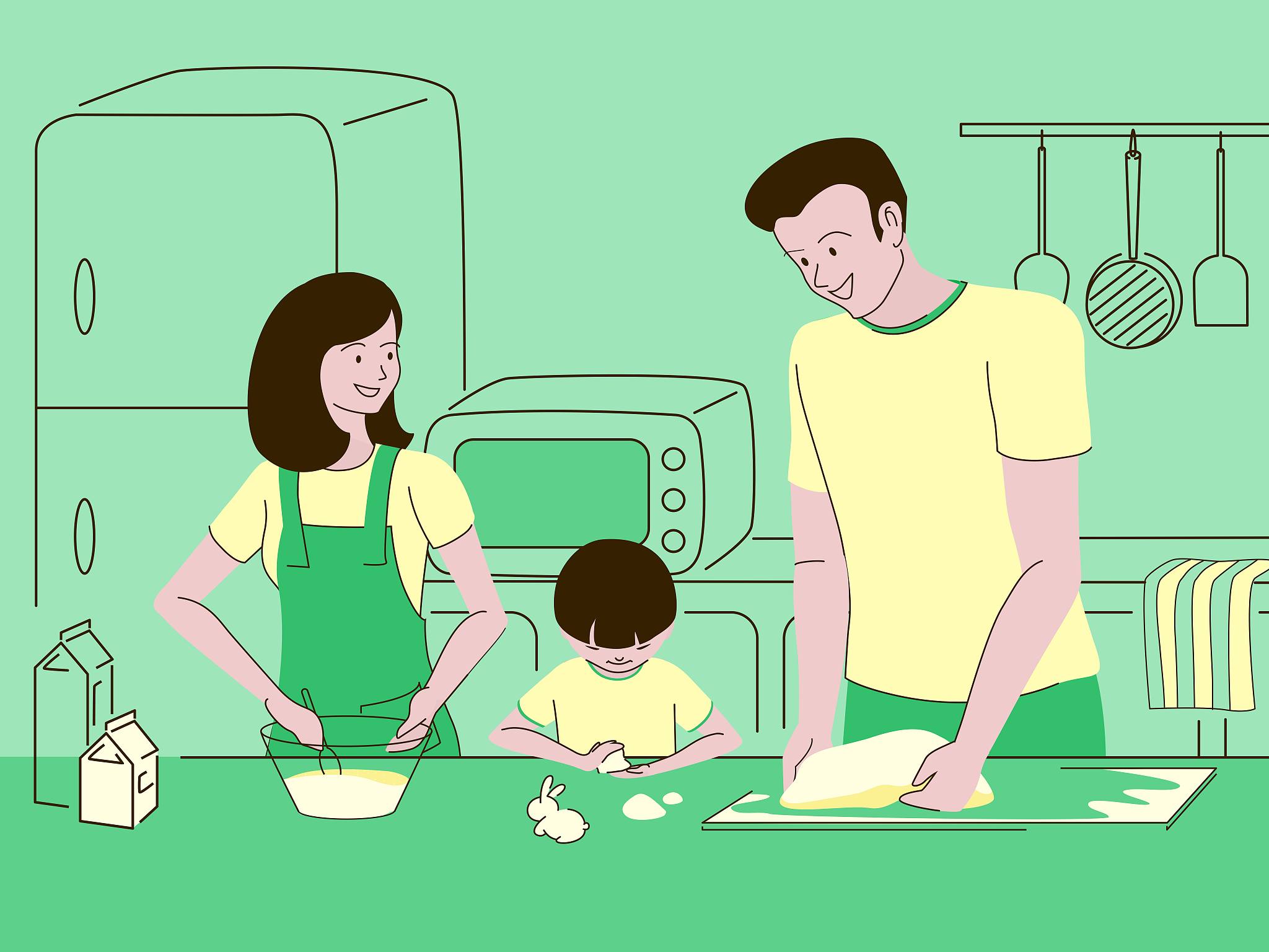 40岁爸爸的动画短视频：梨子先生一家人的日常趣事