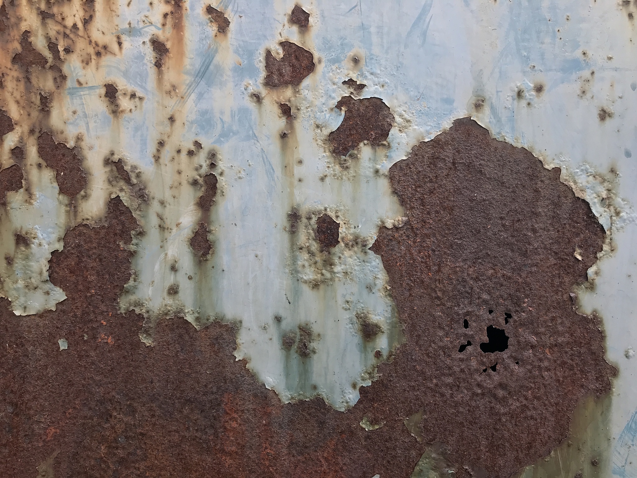 rusted metal background.