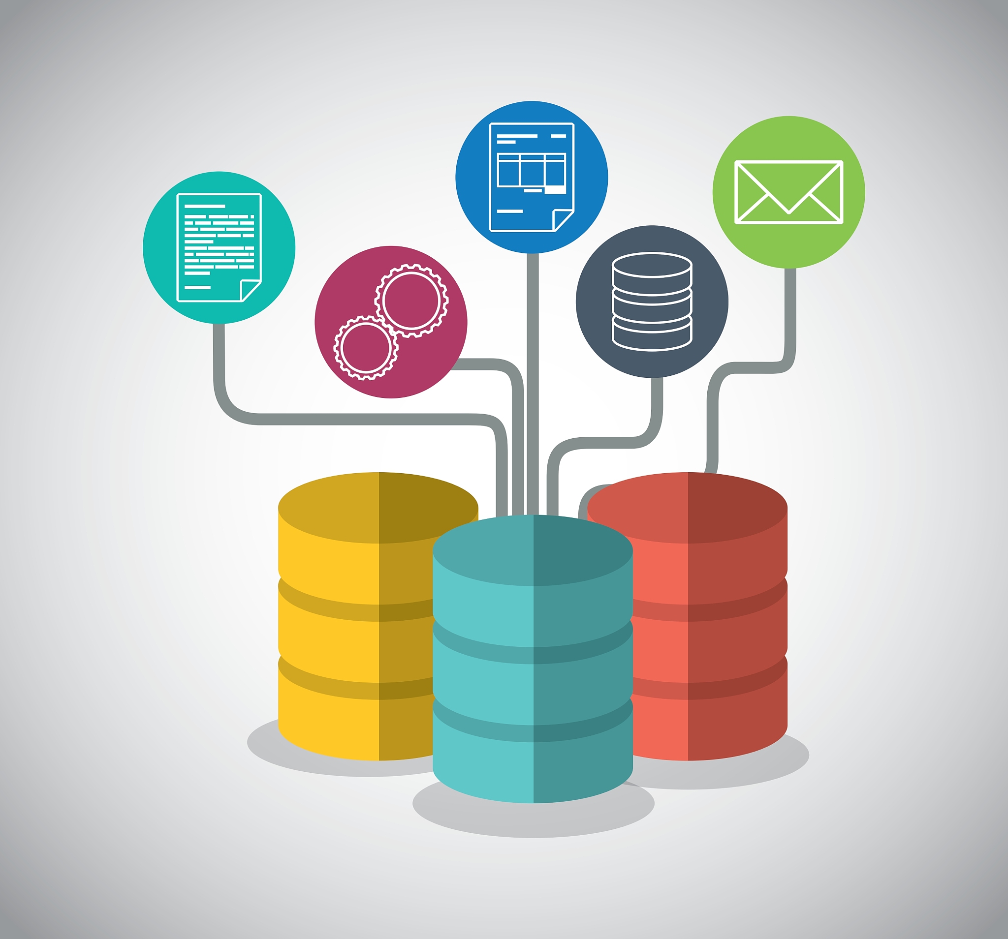 web hosting icon set design