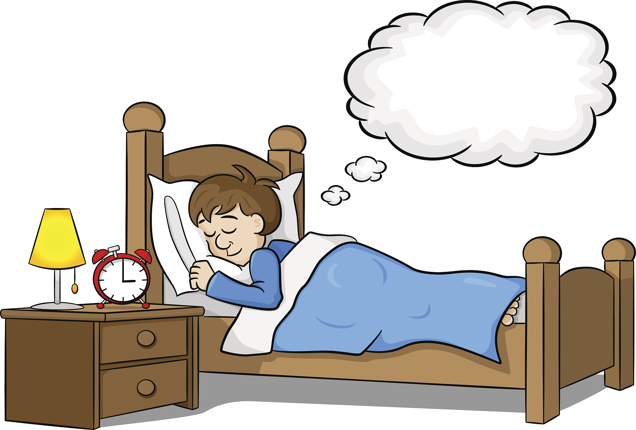 sleeping man is dreaming