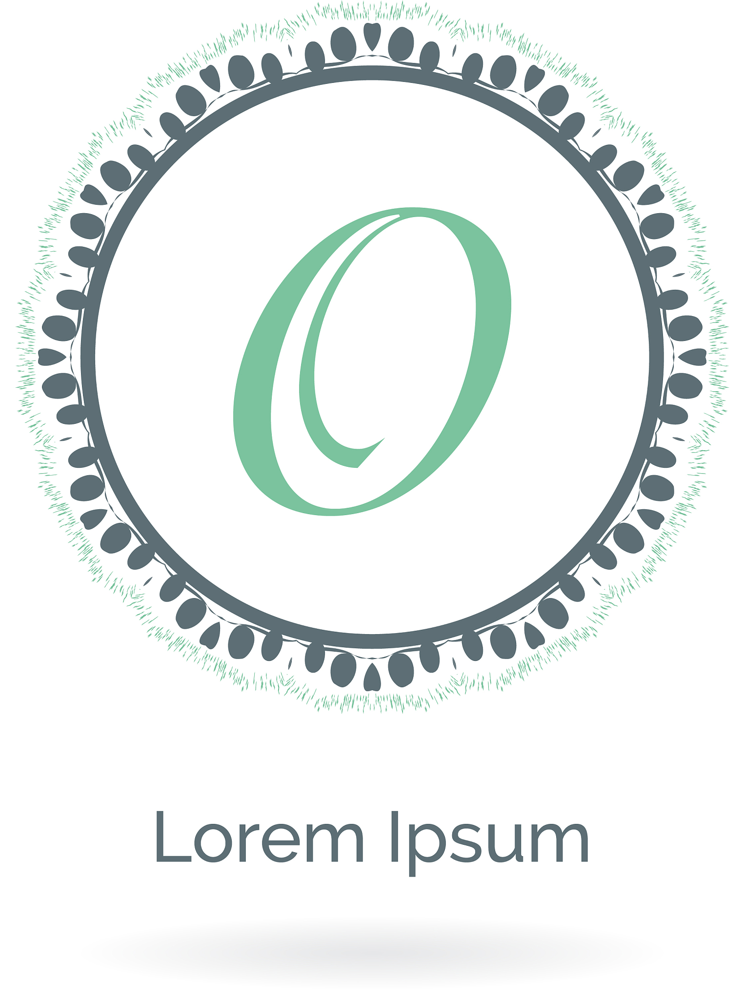 o letter logo design