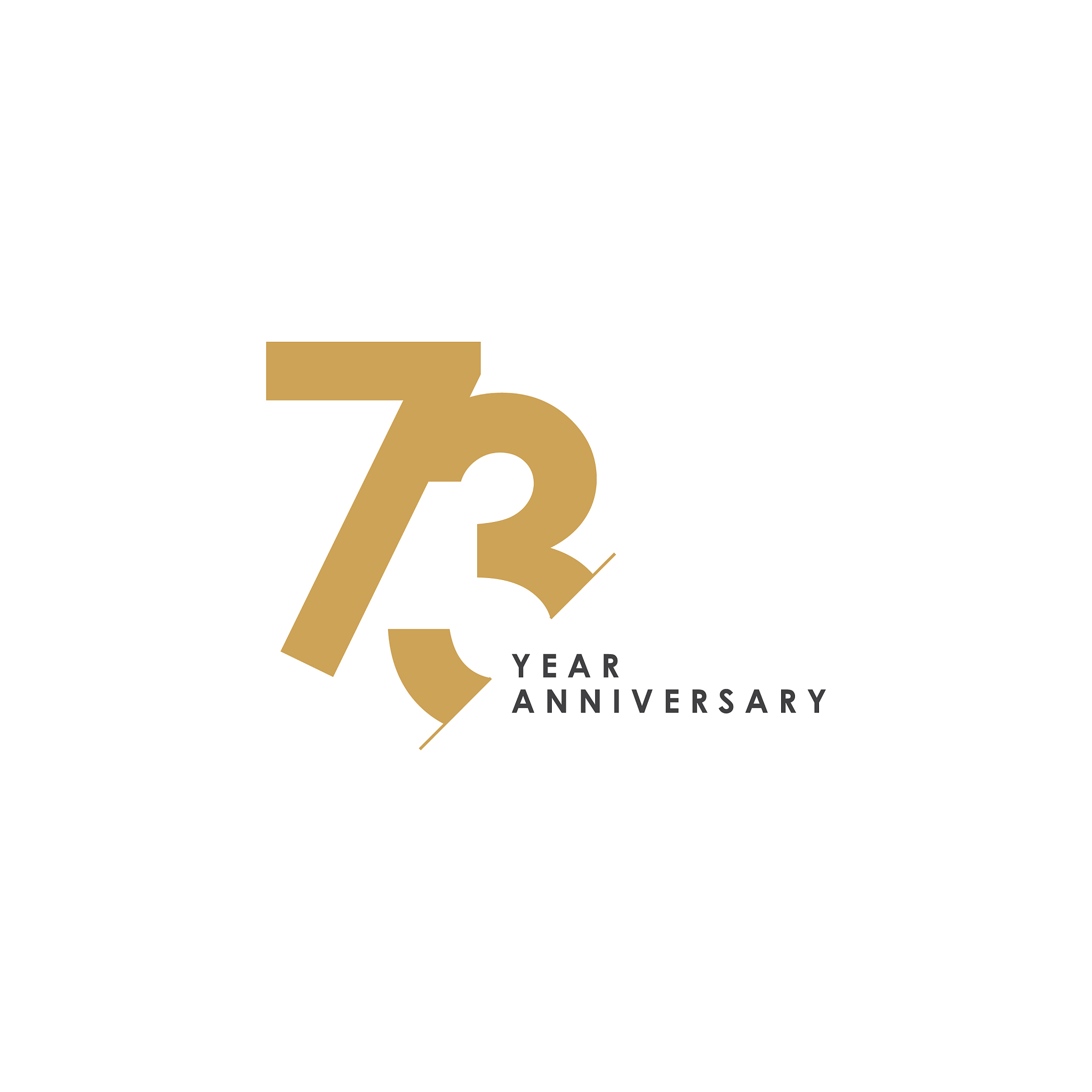 73 year anniversary template design