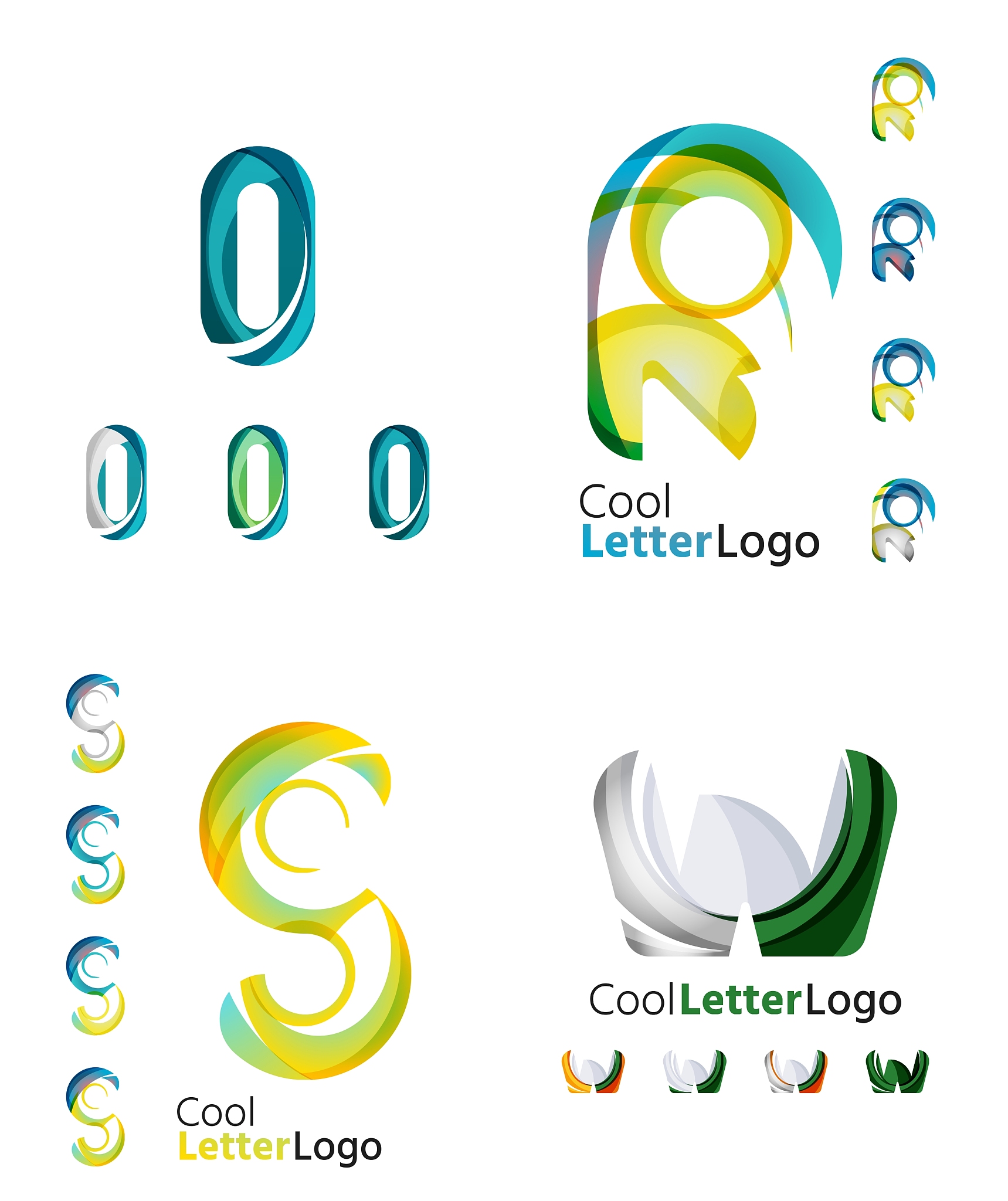 letter business emblem collection