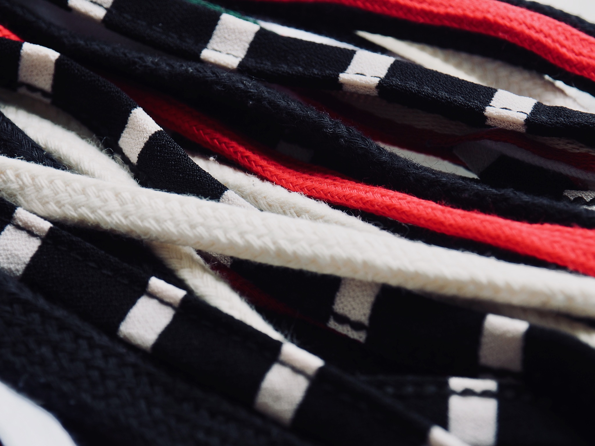 various shapes and laces, background