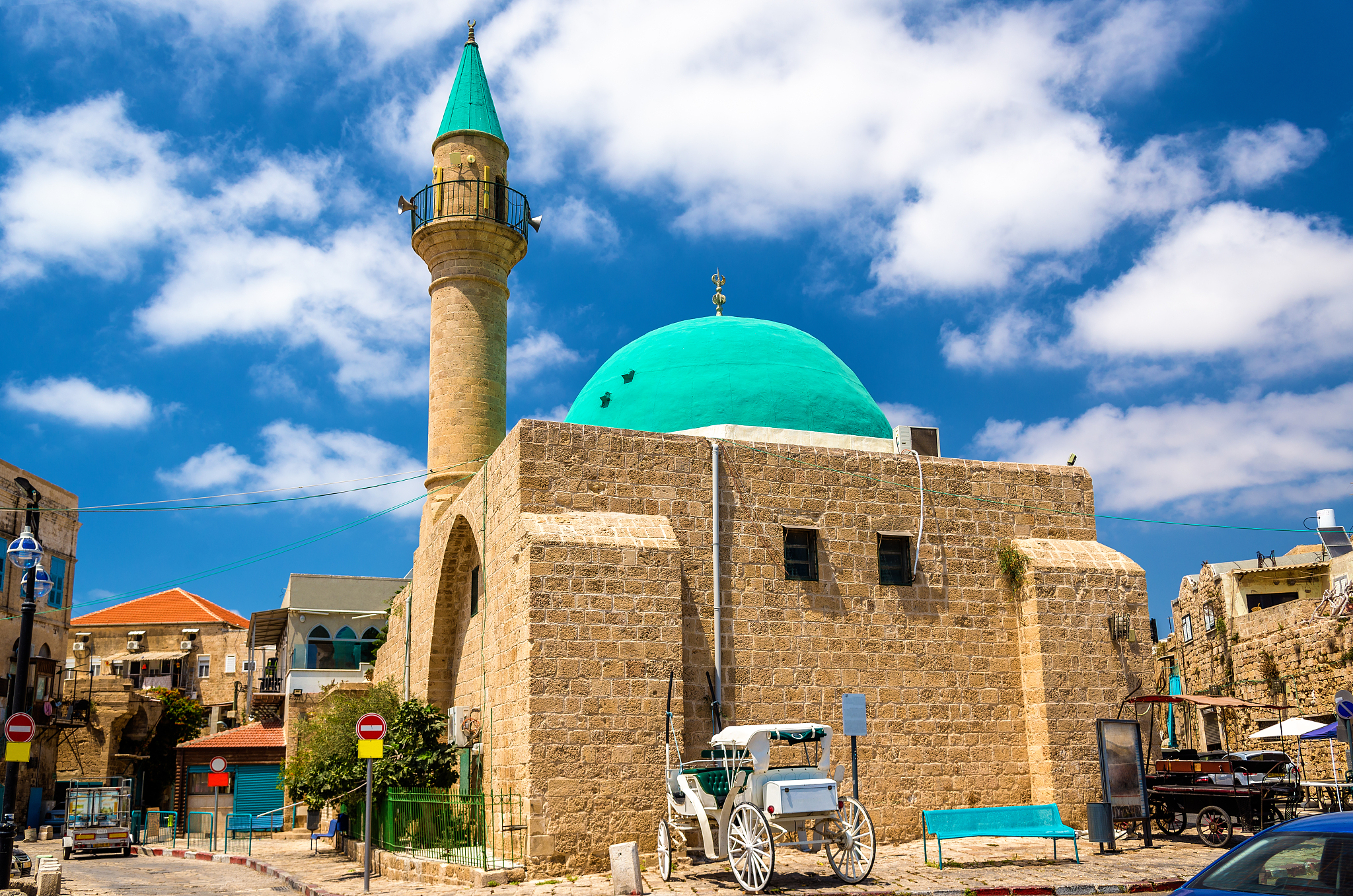 sinan basha mosque in the old town of acre
