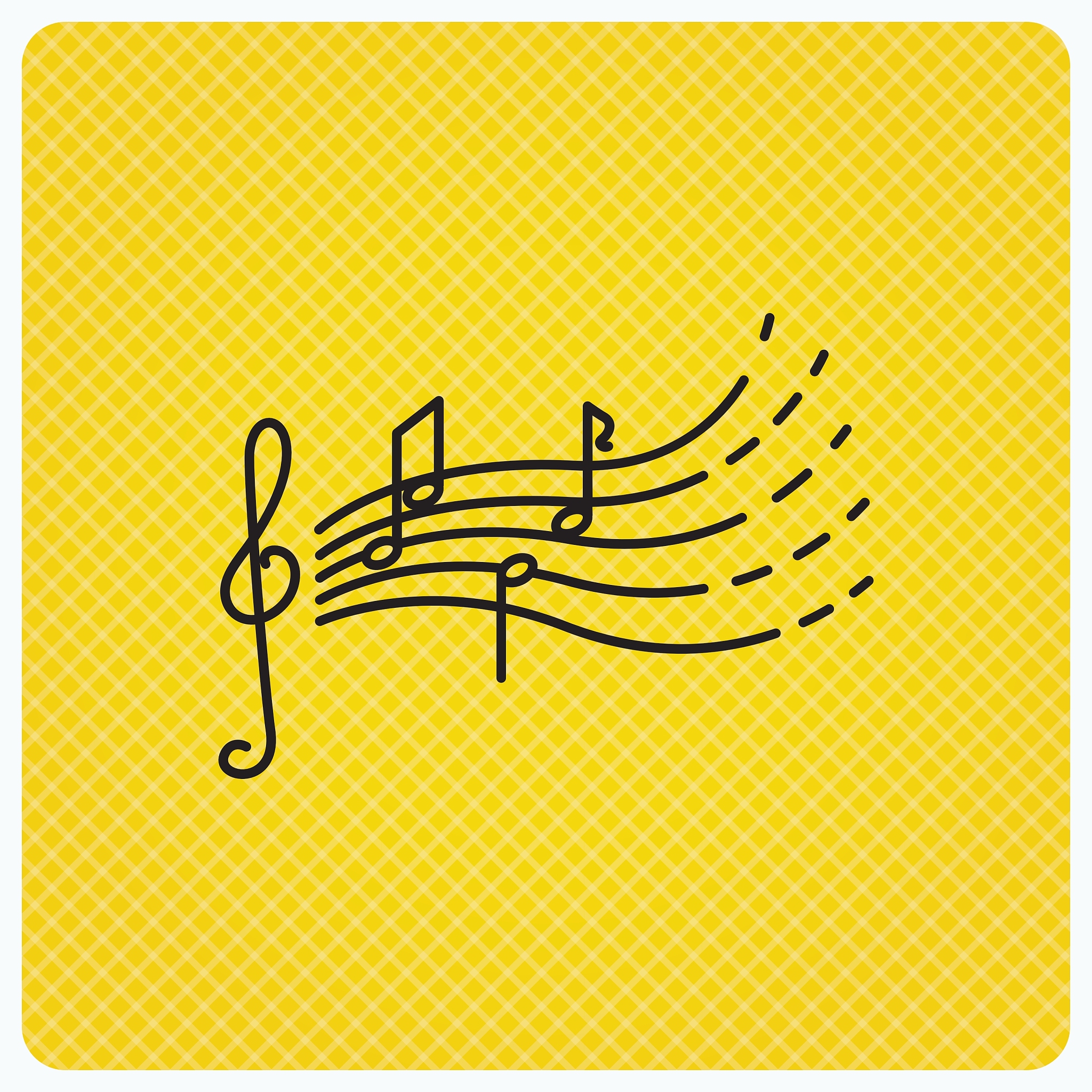 songs for kids icon musical notes melody sign