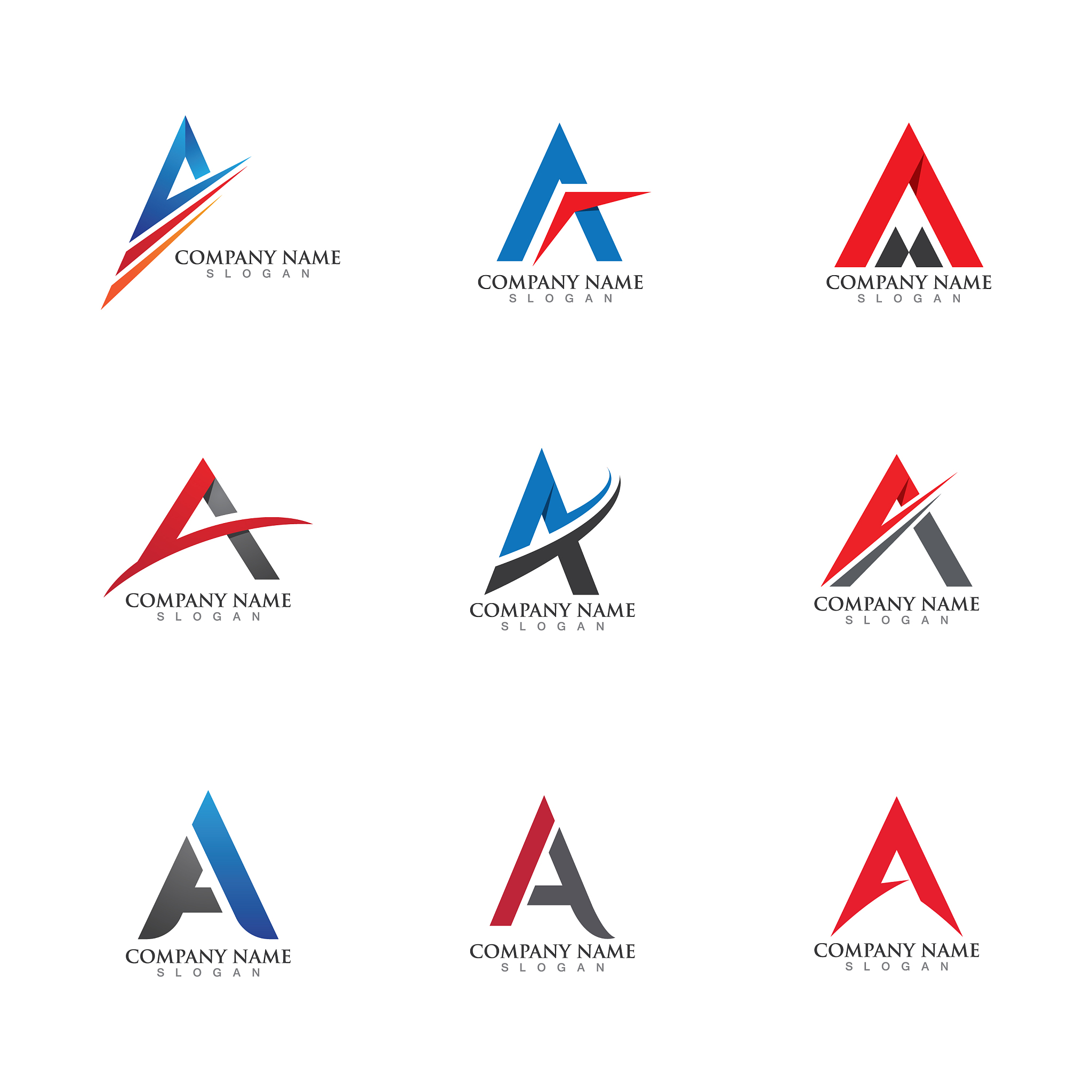 a letter logo template