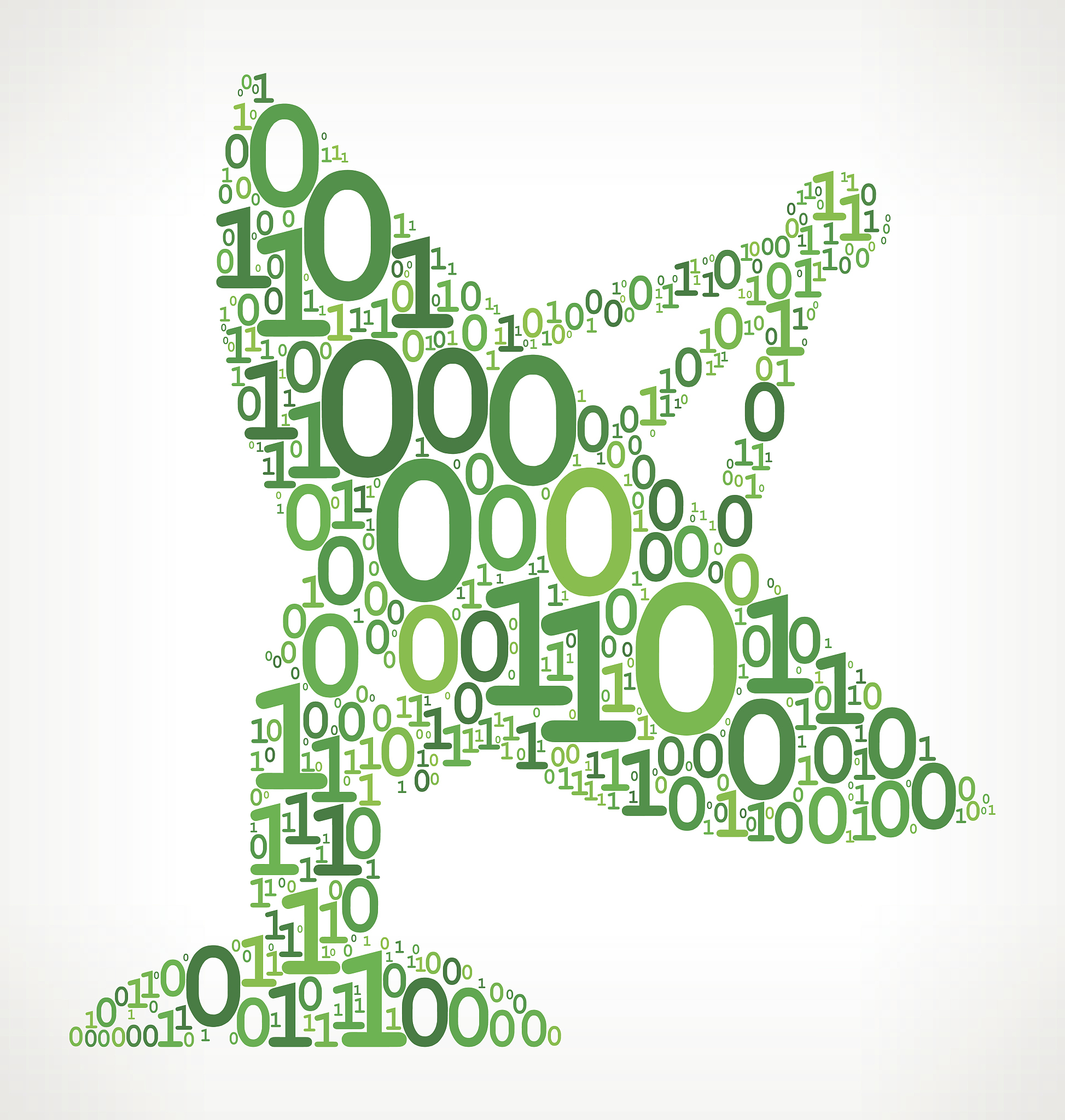 satellite dish binary code zero one vector illustration