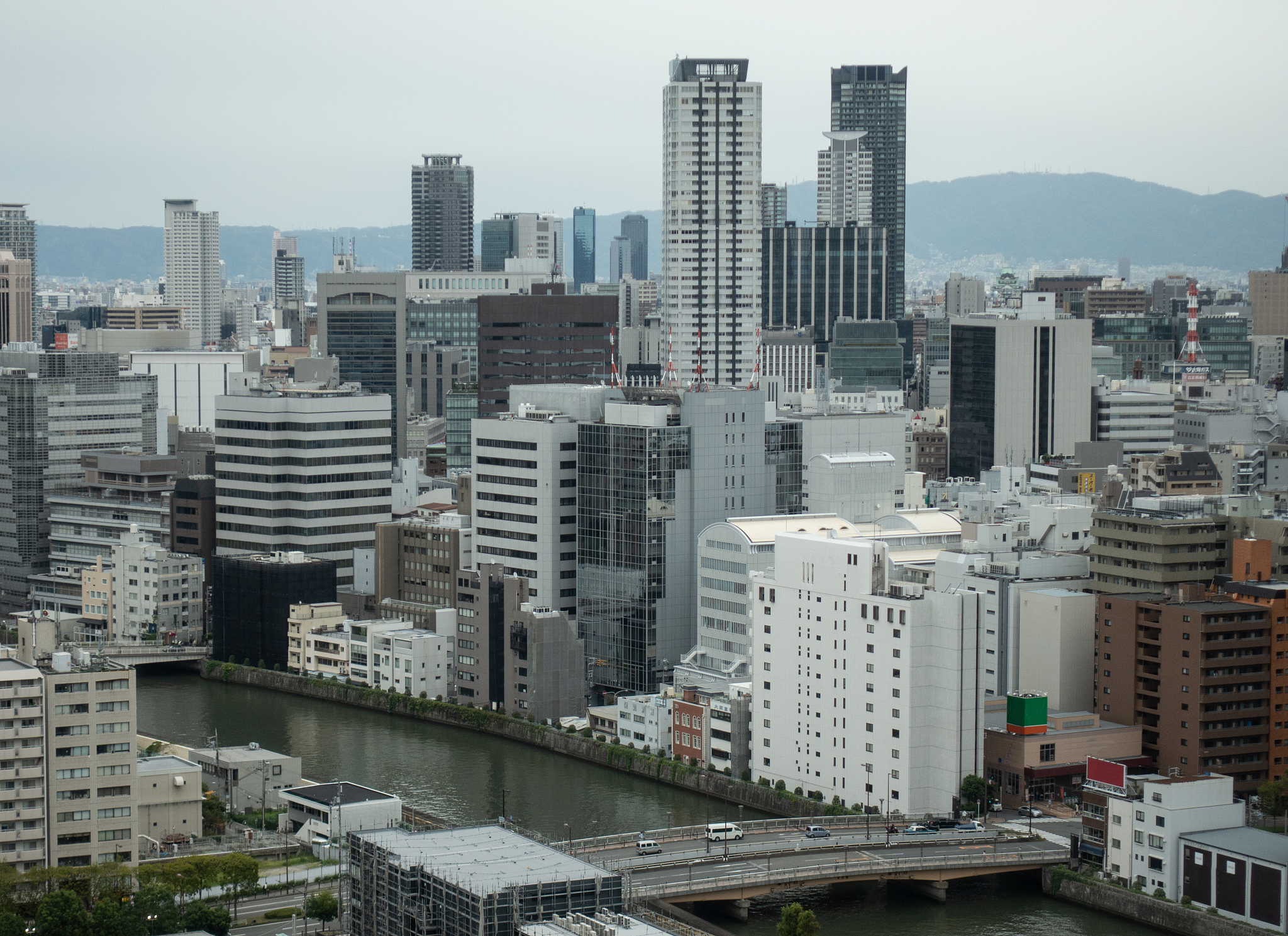 nakanoshima in osaka cityscape in japan