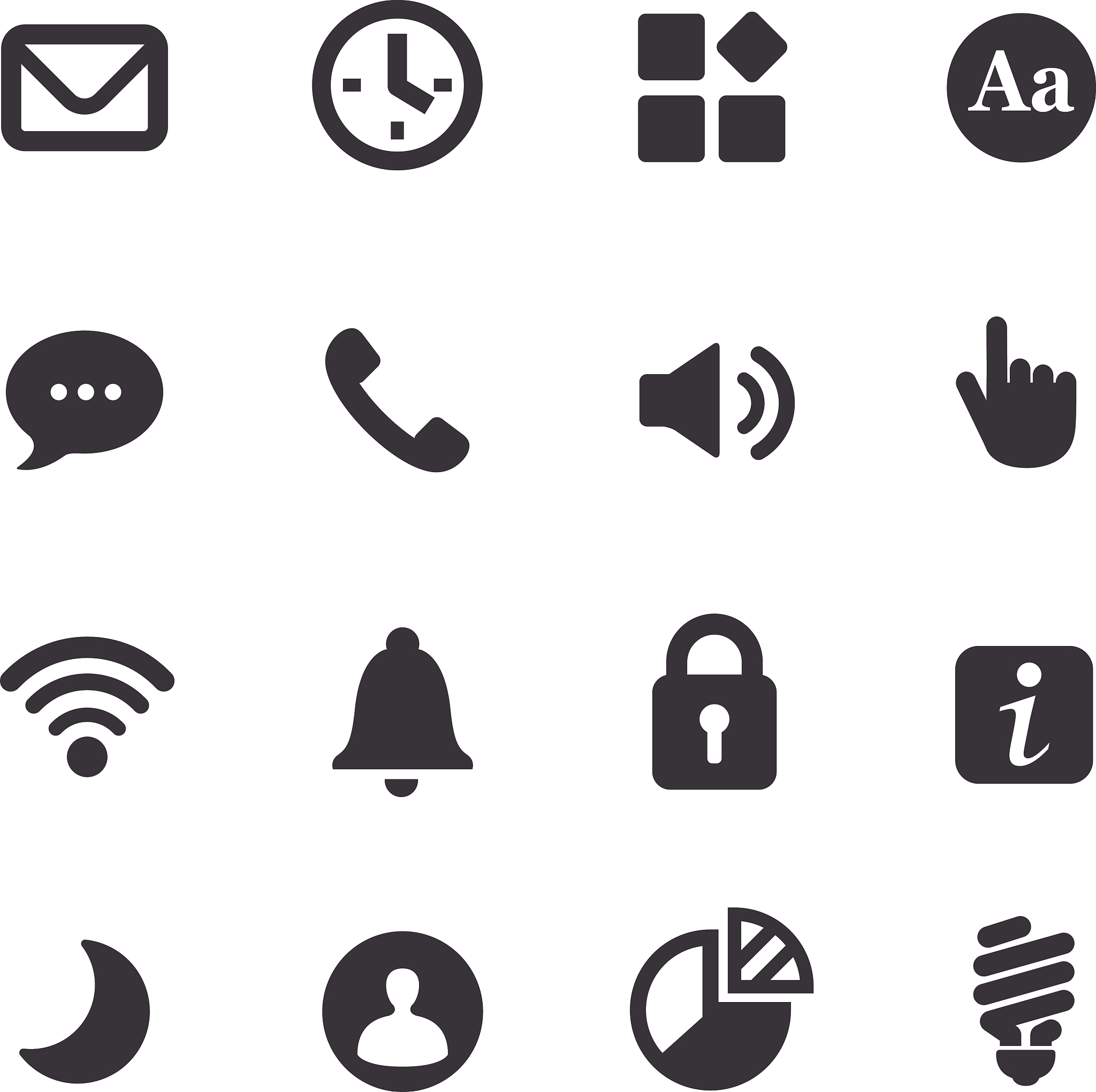 mobile control icons - acme series