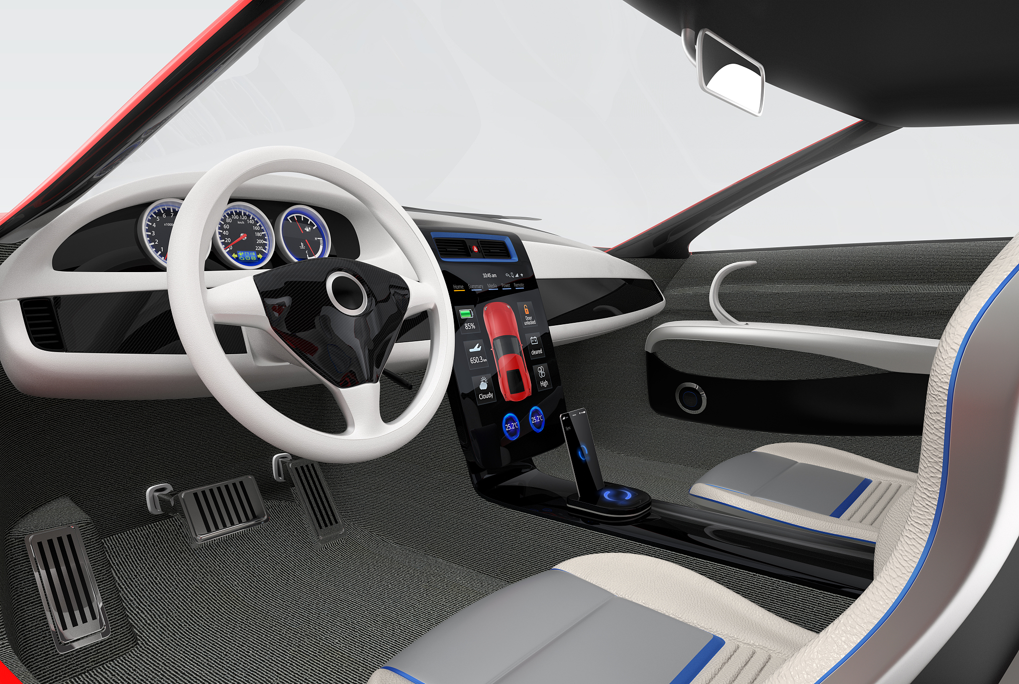 符合人机的驾驶室内饰布局设计的创新点