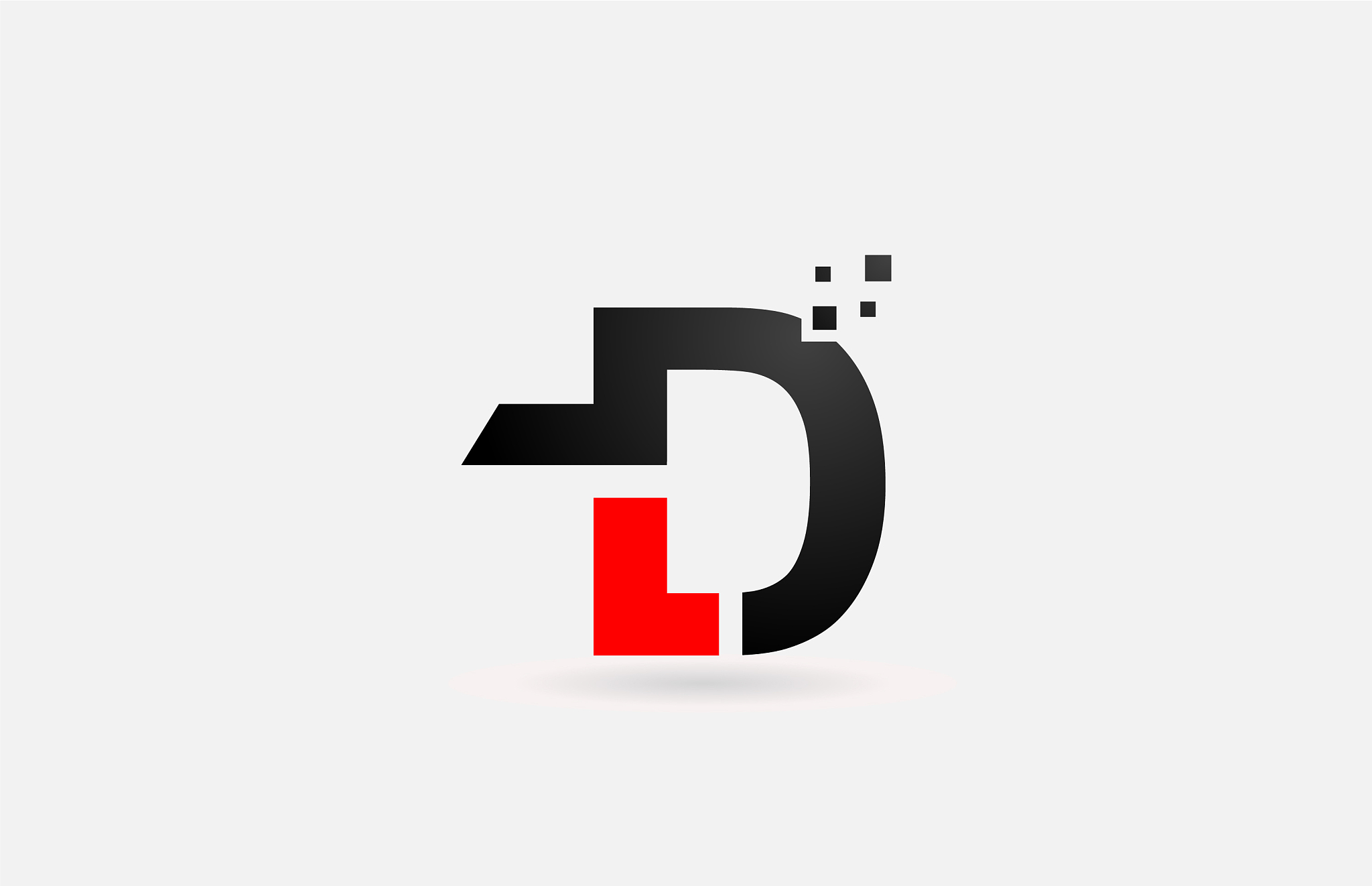 d letter logo icon for business and company