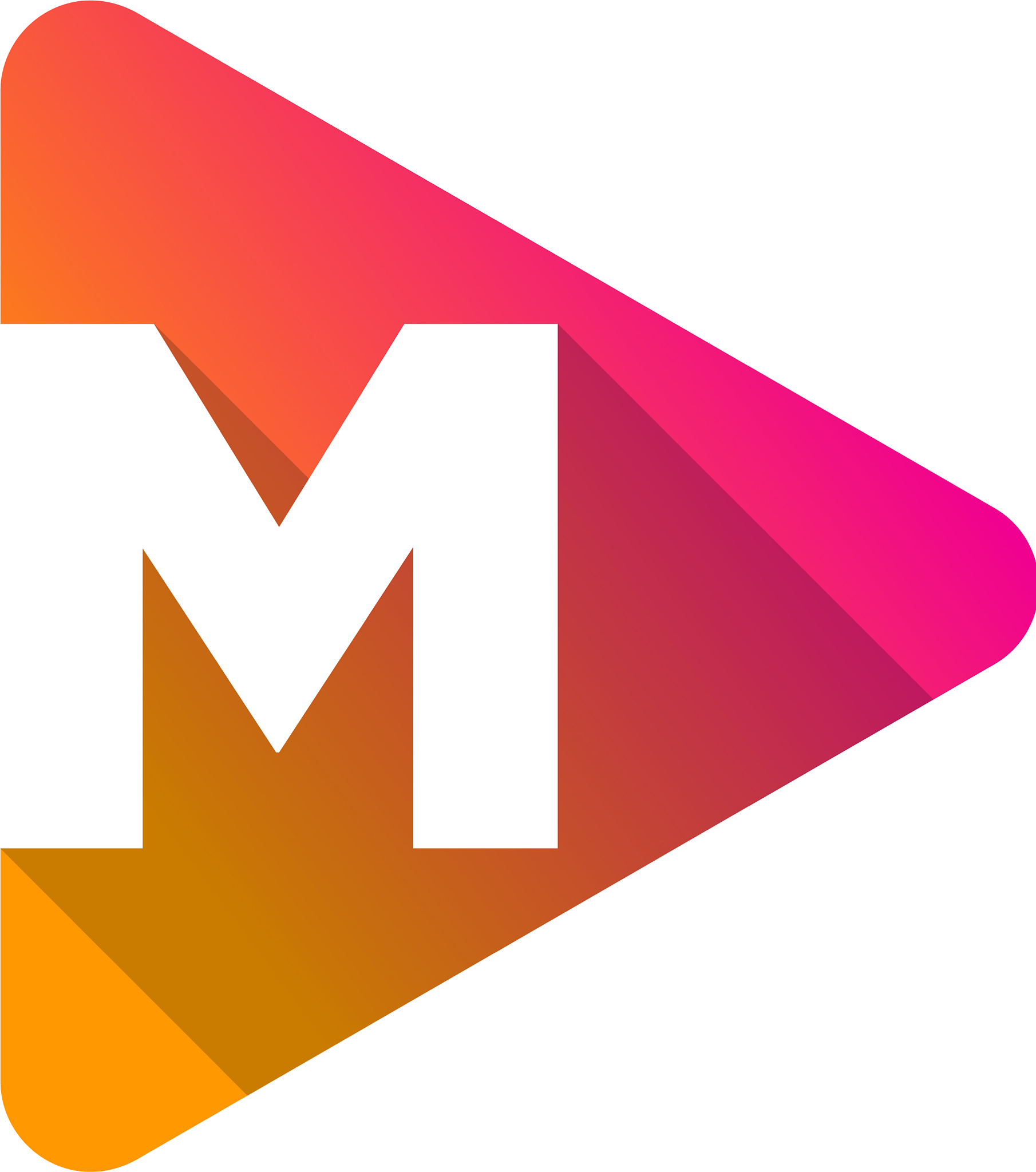 media letter m logo icon design