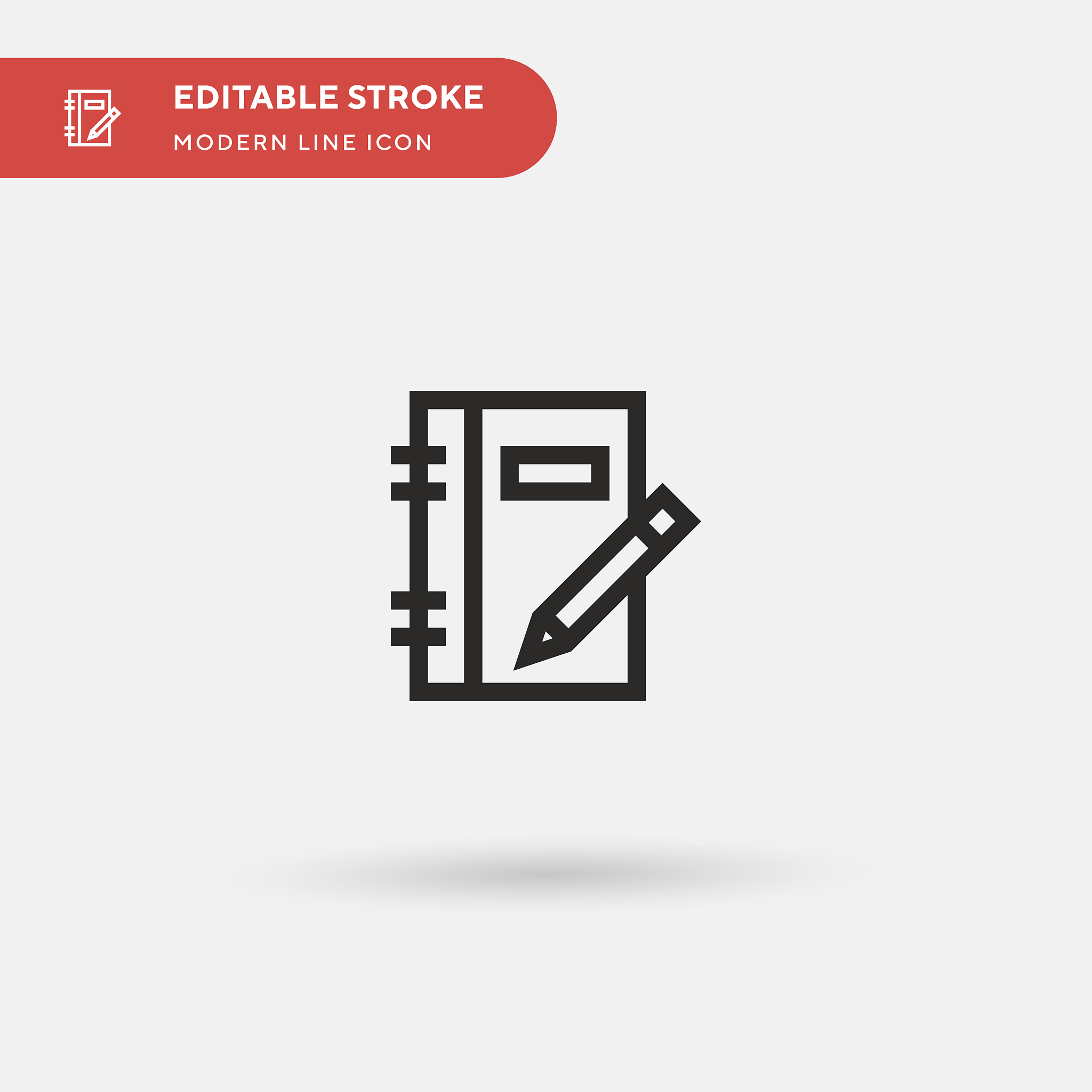 notebook simple icon symbol