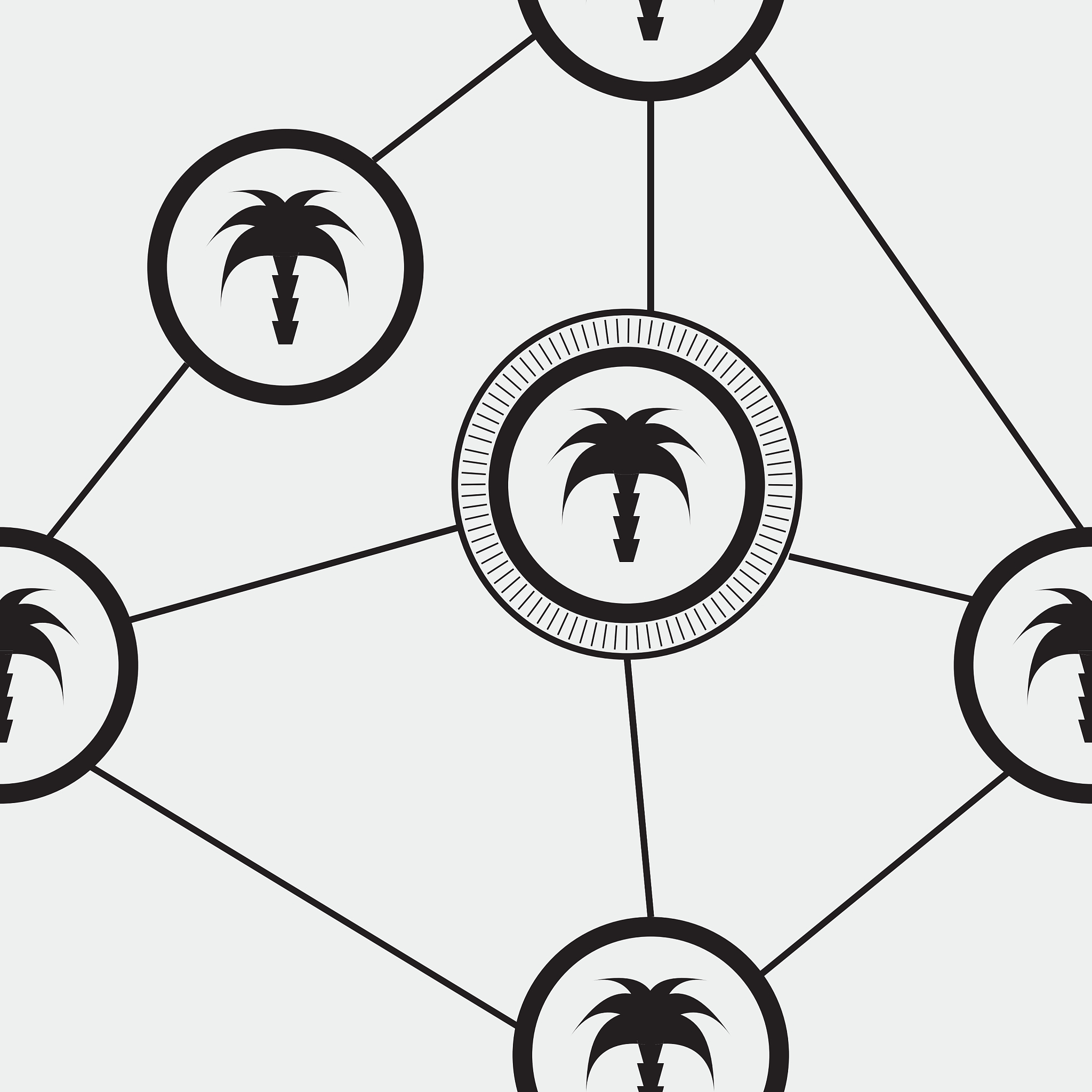 palm tree pattern