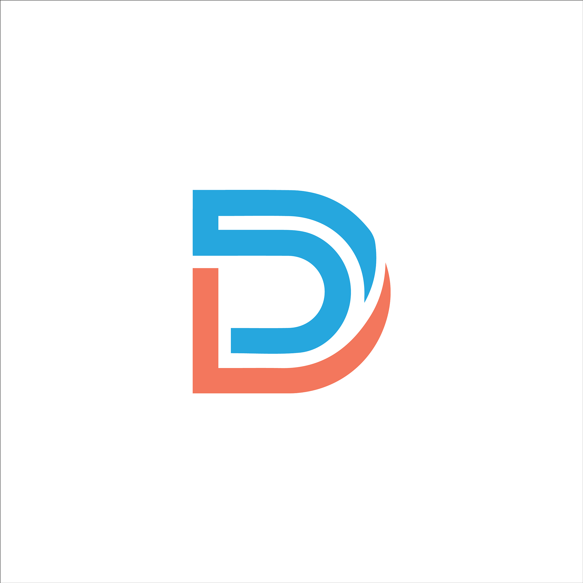 initial letter dl logo template design