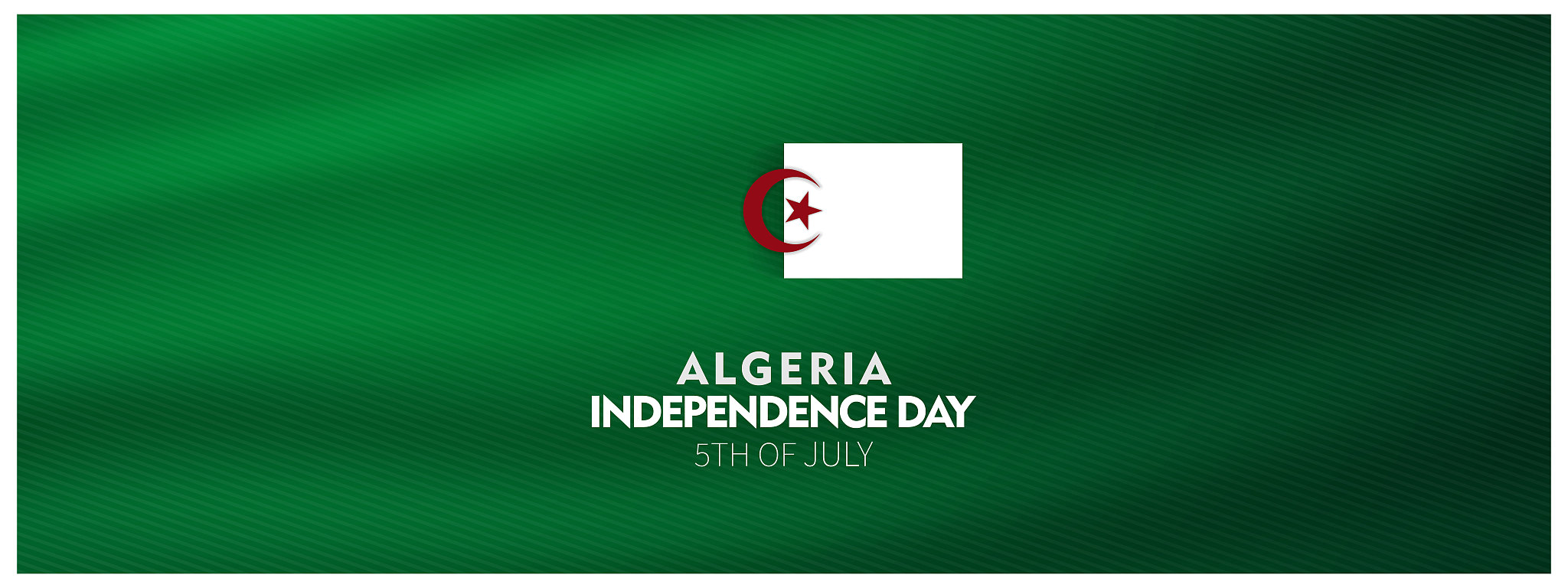 independence day of algeria, posters, modern design vector illus