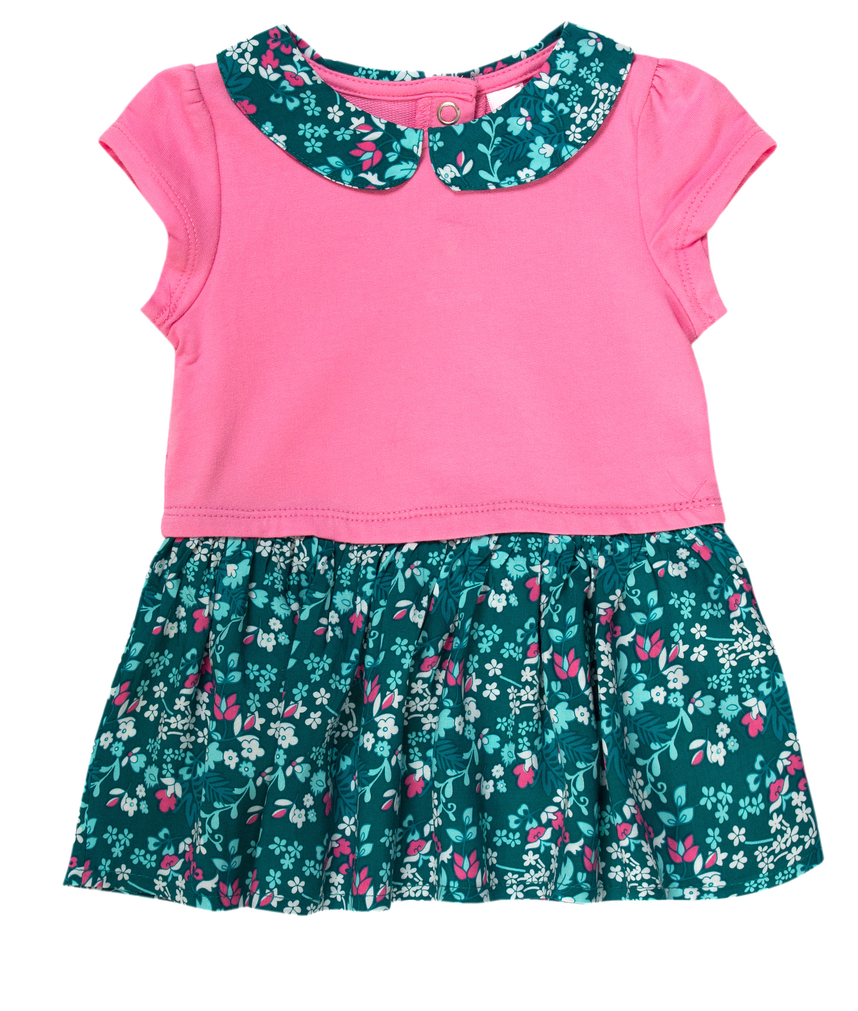 描述一款女童套装短袖短裤拼色字母印花松紧腰圆领宽松版型棉质材质