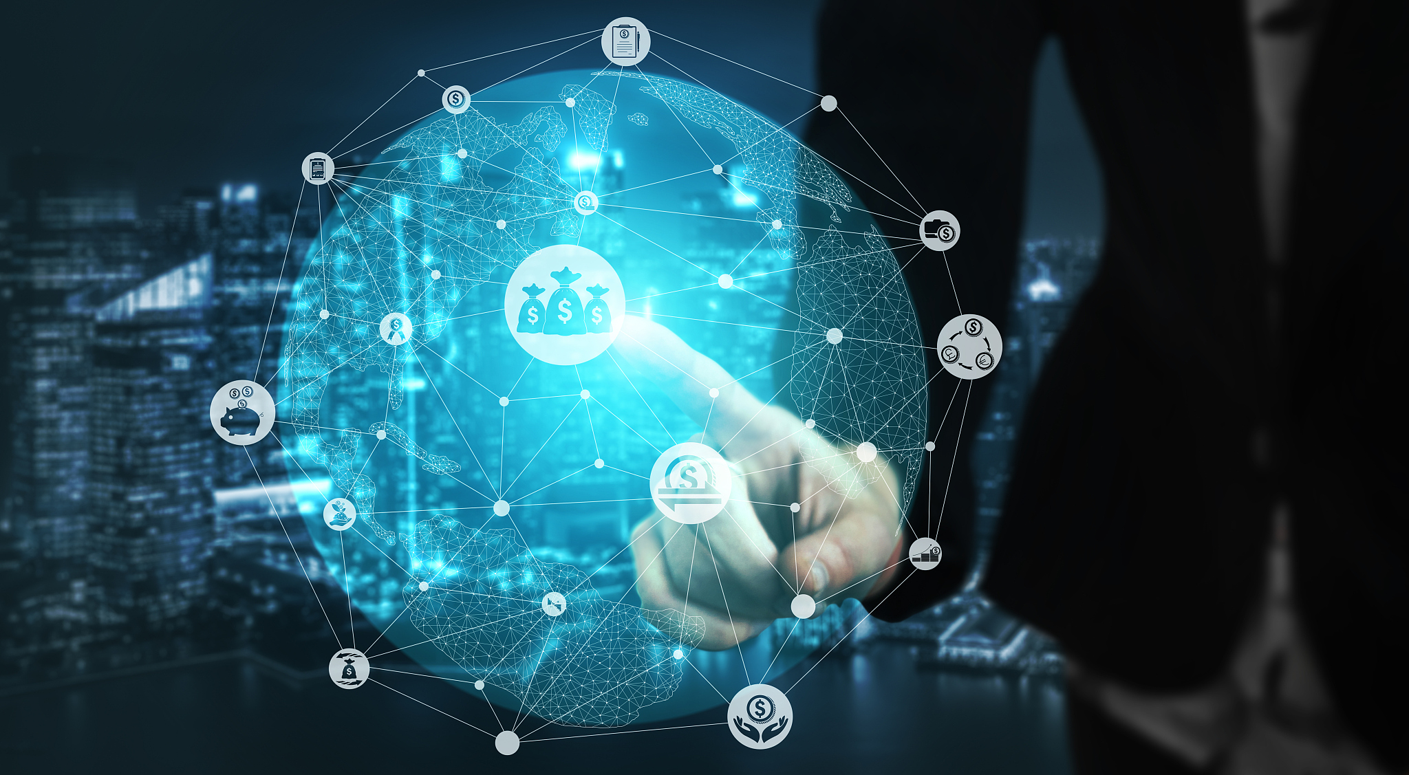 finance and money transaction technology concept